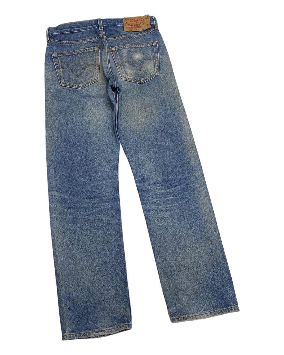 Levi's VINTAGE LEVIS 501 SINGLE R MEXICO DISTRESSED DENIM JEANS Size US 32 / EU 48 - 6 Thumbnail