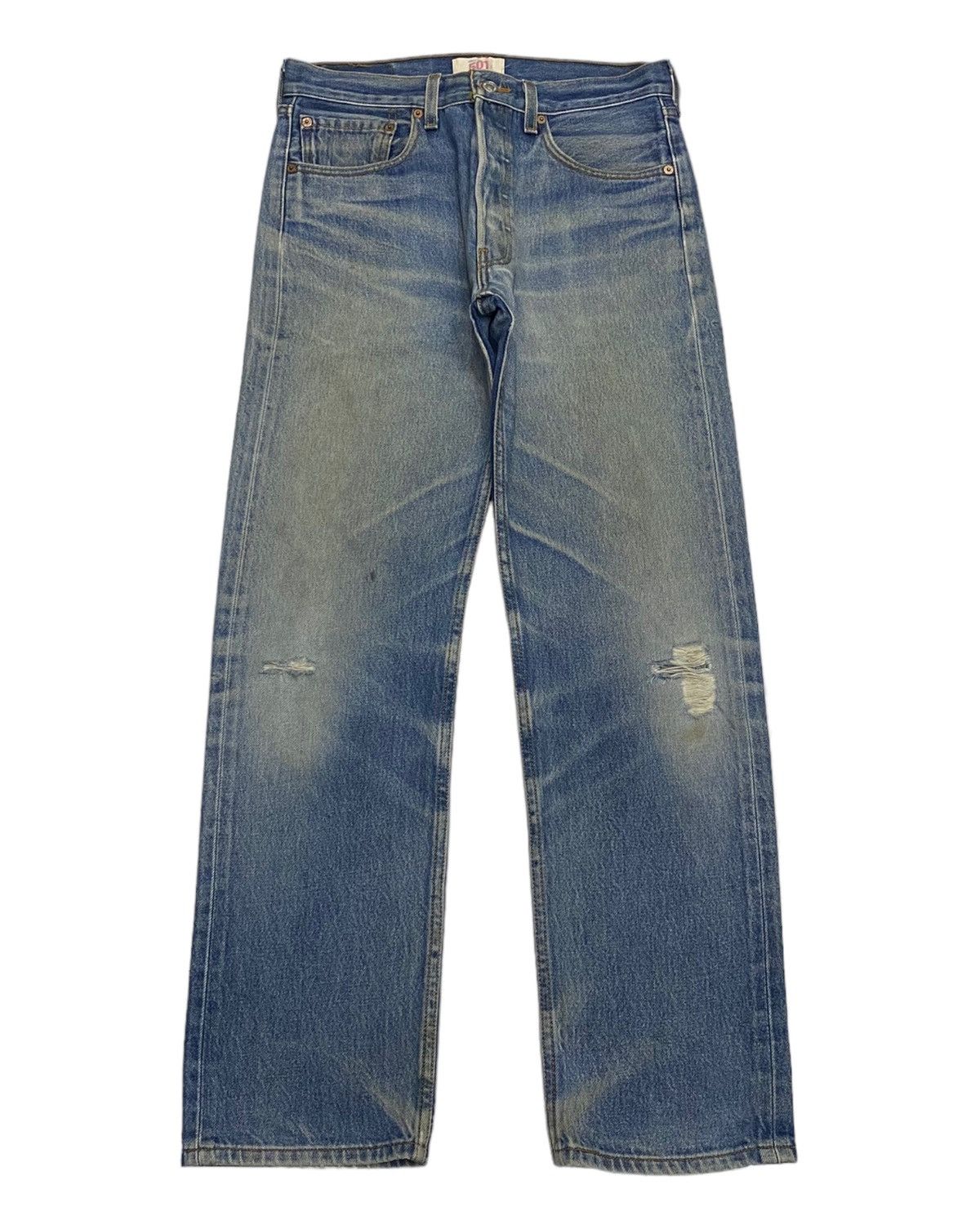 Levi's VINTAGE LEVIS 501 SINGLE R MEXICO DISTRESSED DENIM JEANS Size US 32 / EU 48 - 1 Thumbnail