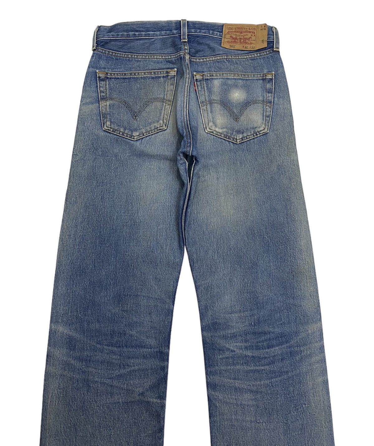 Levi's VINTAGE LEVIS 501 SINGLE R MEXICO DISTRESSED DENIM JEANS Size US 32 / EU 48 - 4 Thumbnail