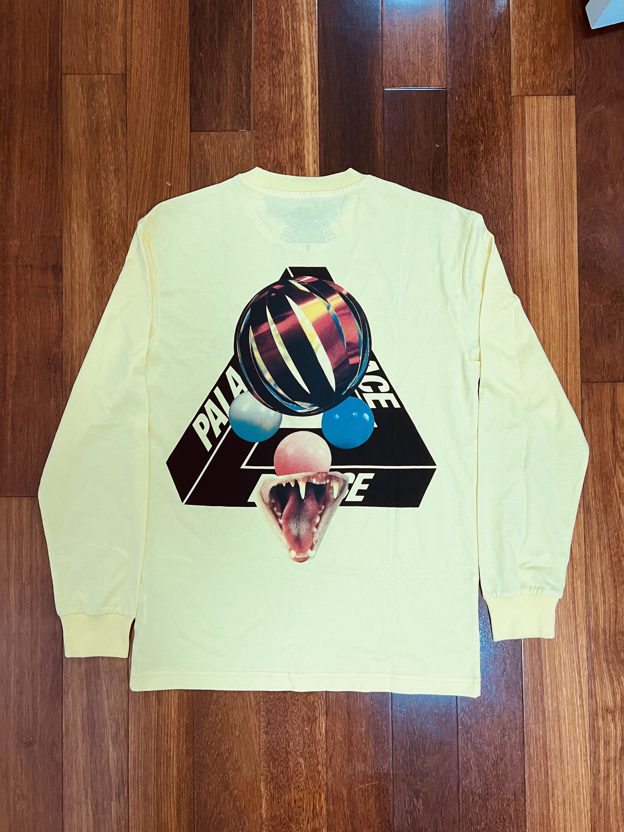 Palace 💚 SS18 Palace Sans Ferg Longsleeve Sunshine Yellow NEW Size US S / EU 44-46 / 1 - 3 Thumbnail