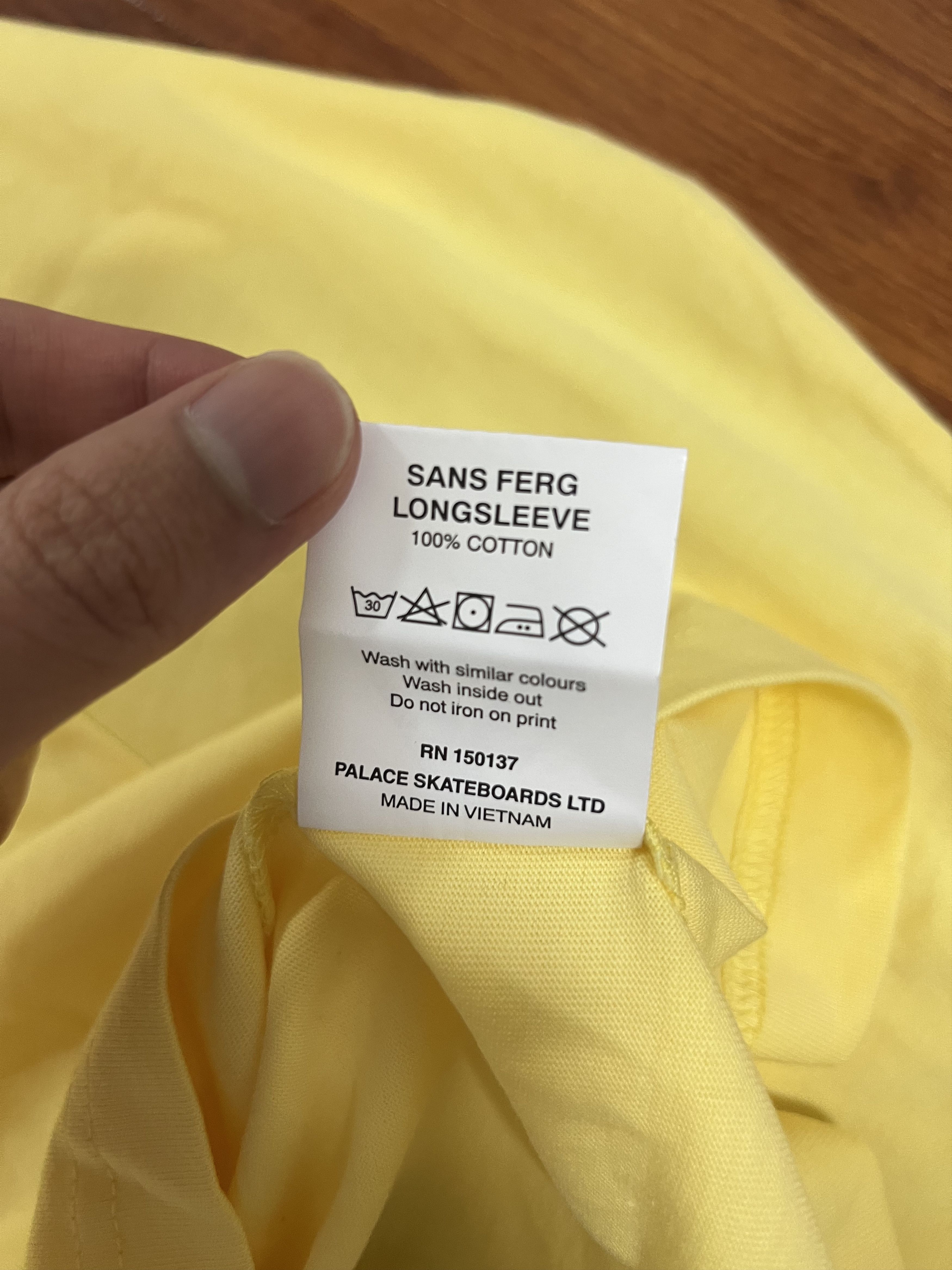 Palace 💚 SS18 Palace Sans Ferg Longsleeve Sunshine Yellow NEW Size US S / EU 44-46 / 1 - 9 Thumbnail