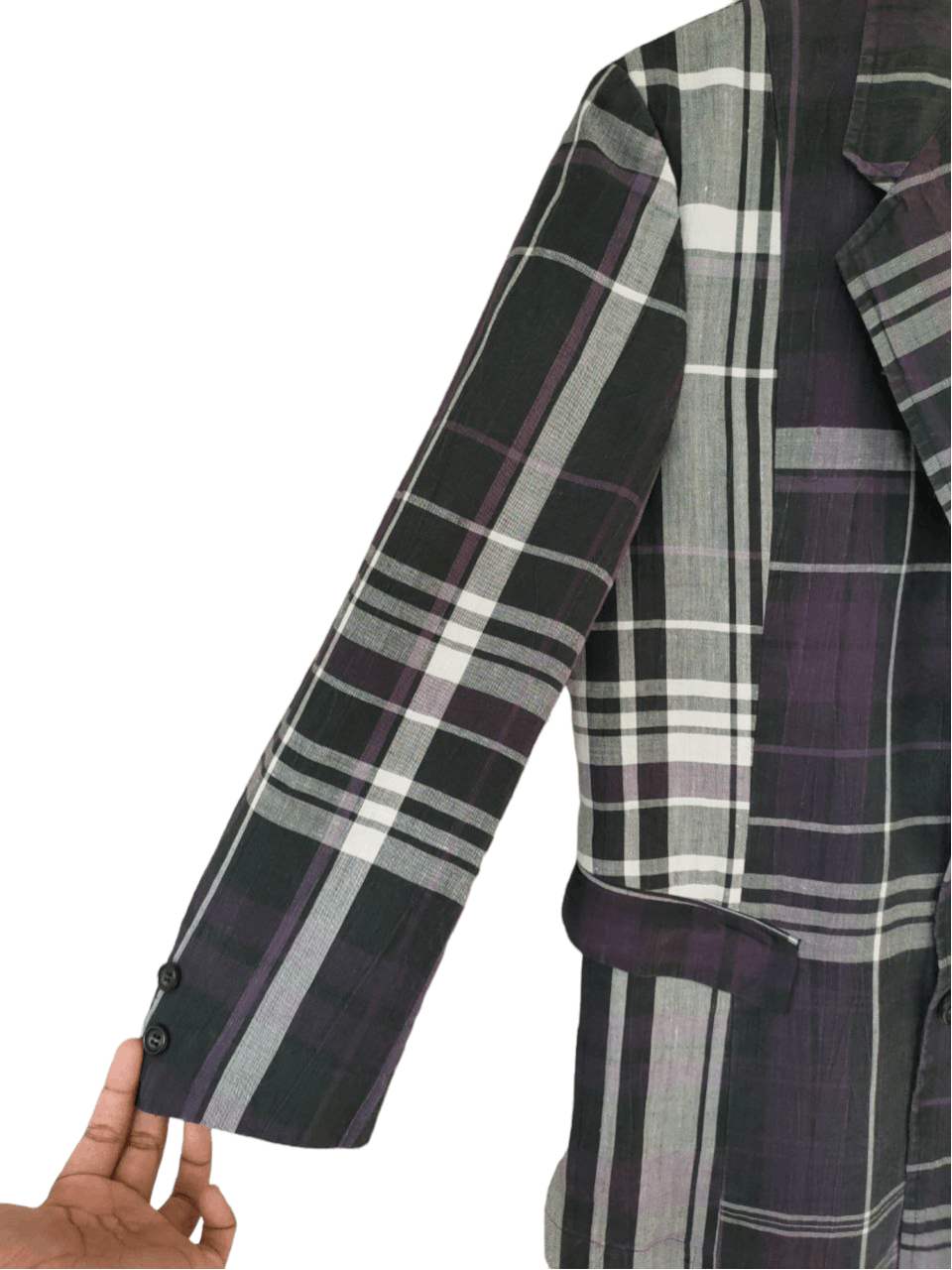 Comme des Garcons CDG Tricot checkered Patchwork Blazer Size M / US 6-8 / IT 42-44 - 3 Thumbnail