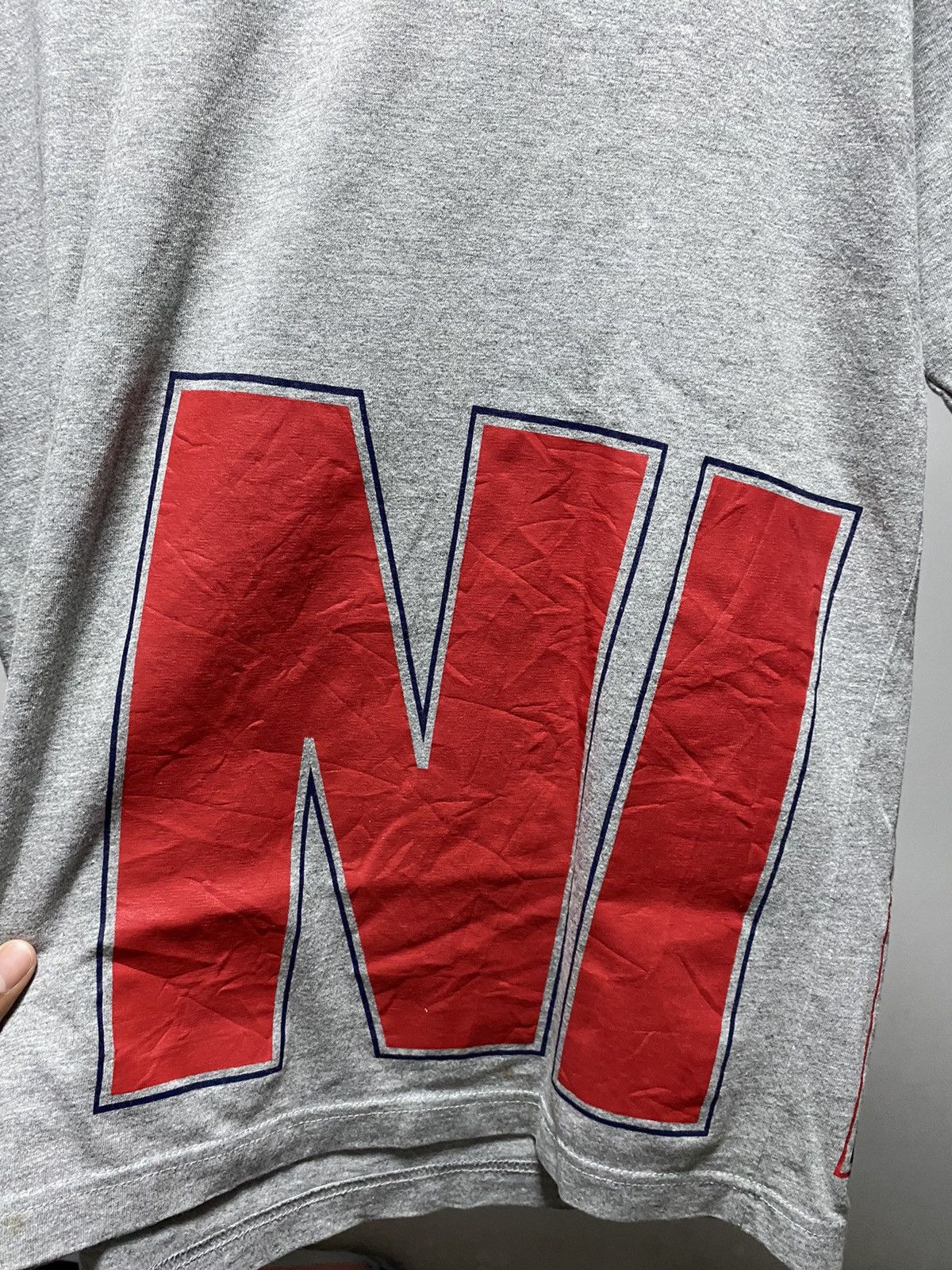 Nike Vintage Nike 90s Big Logo Tee Shirt Size US L / EU 52-54 / 3 - 2 Thumbnail