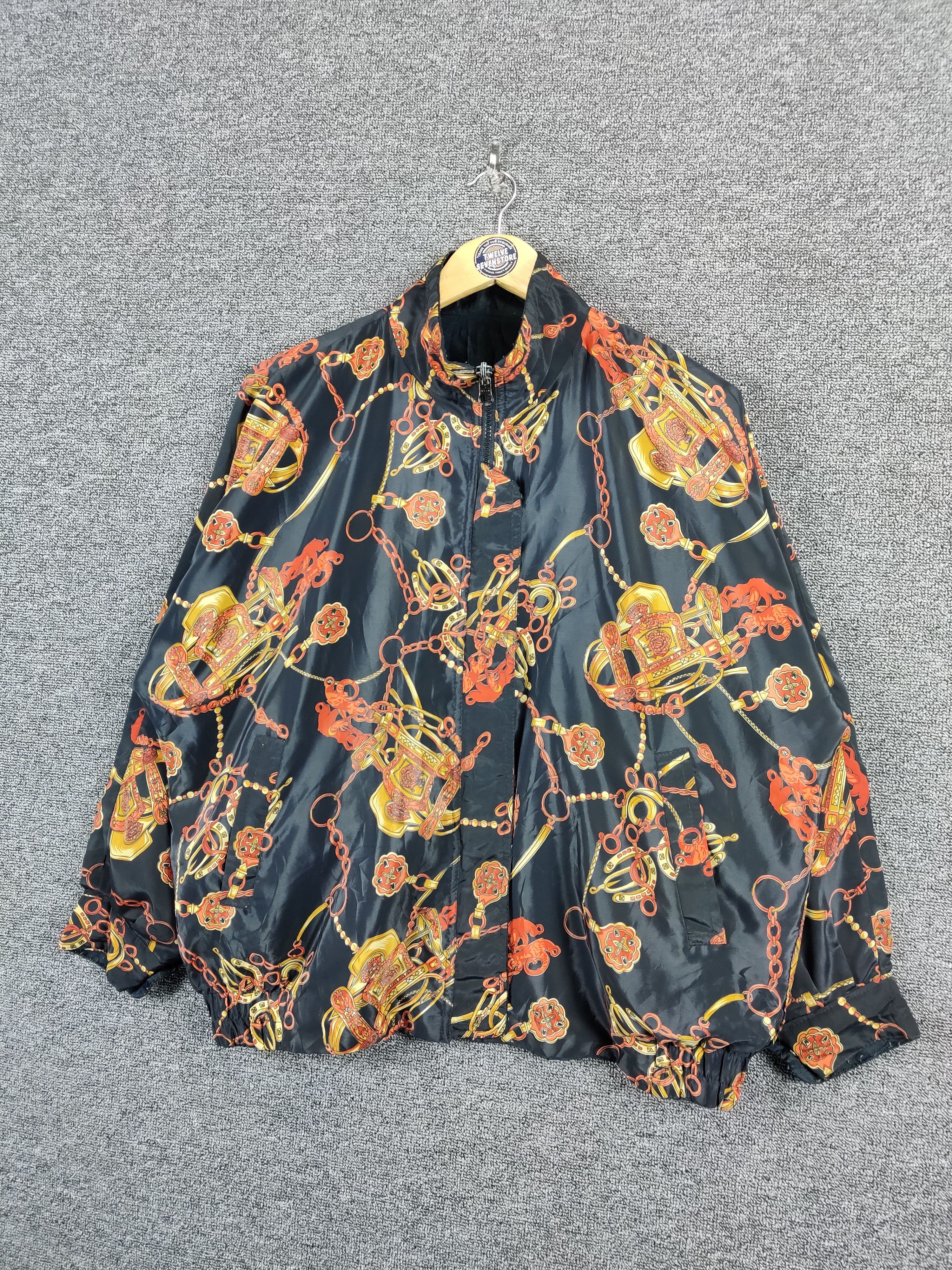 Vintage Vintage Baroque Zipper Jacket Gold Chin Nice Design Size US XXL / EU 58 / 5 - 2 Thumbnail
