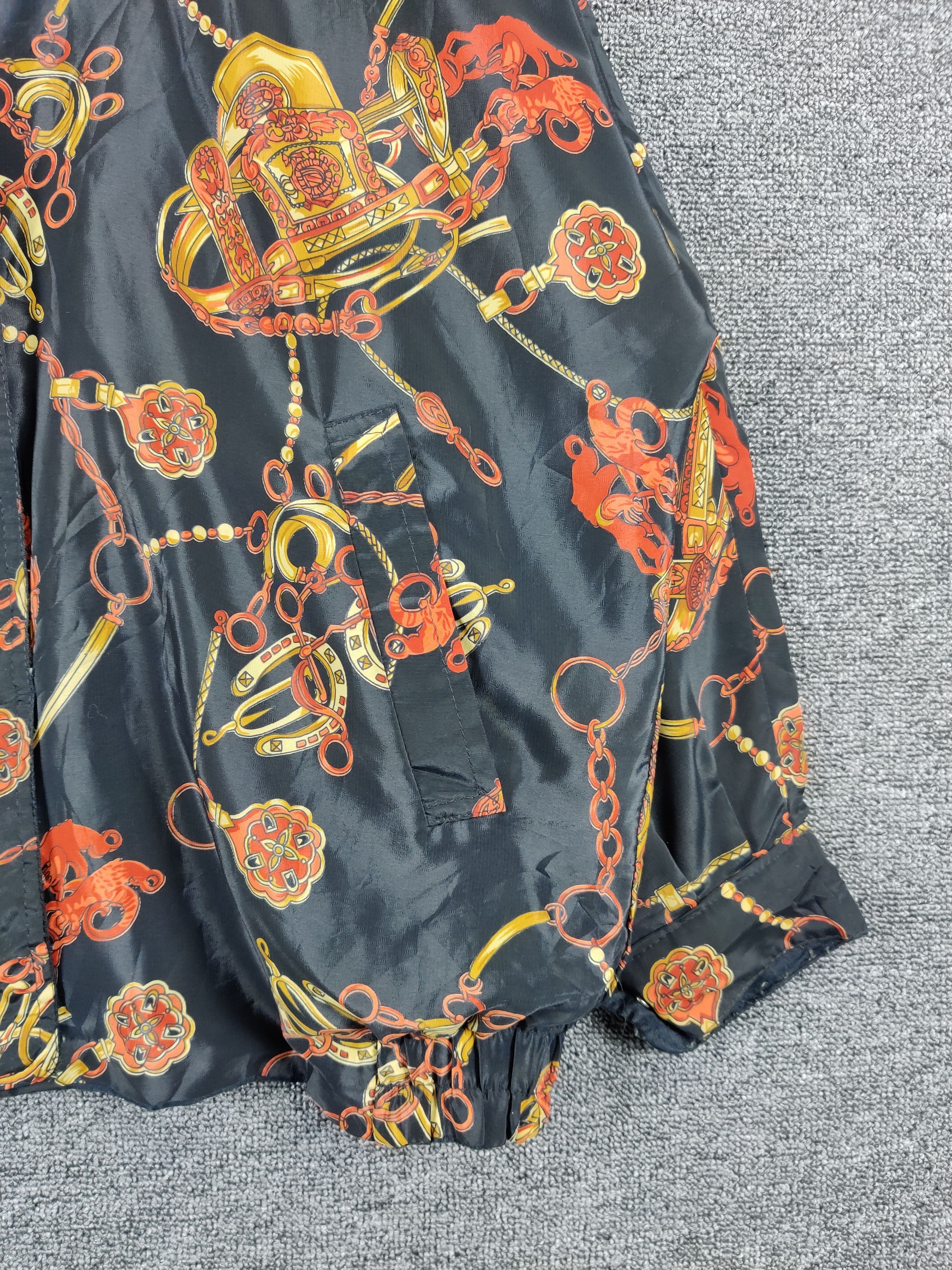 Vintage Vintage Baroque Zipper Jacket Gold Chin Nice Design Size US XXL / EU 58 / 5 - 3 Thumbnail