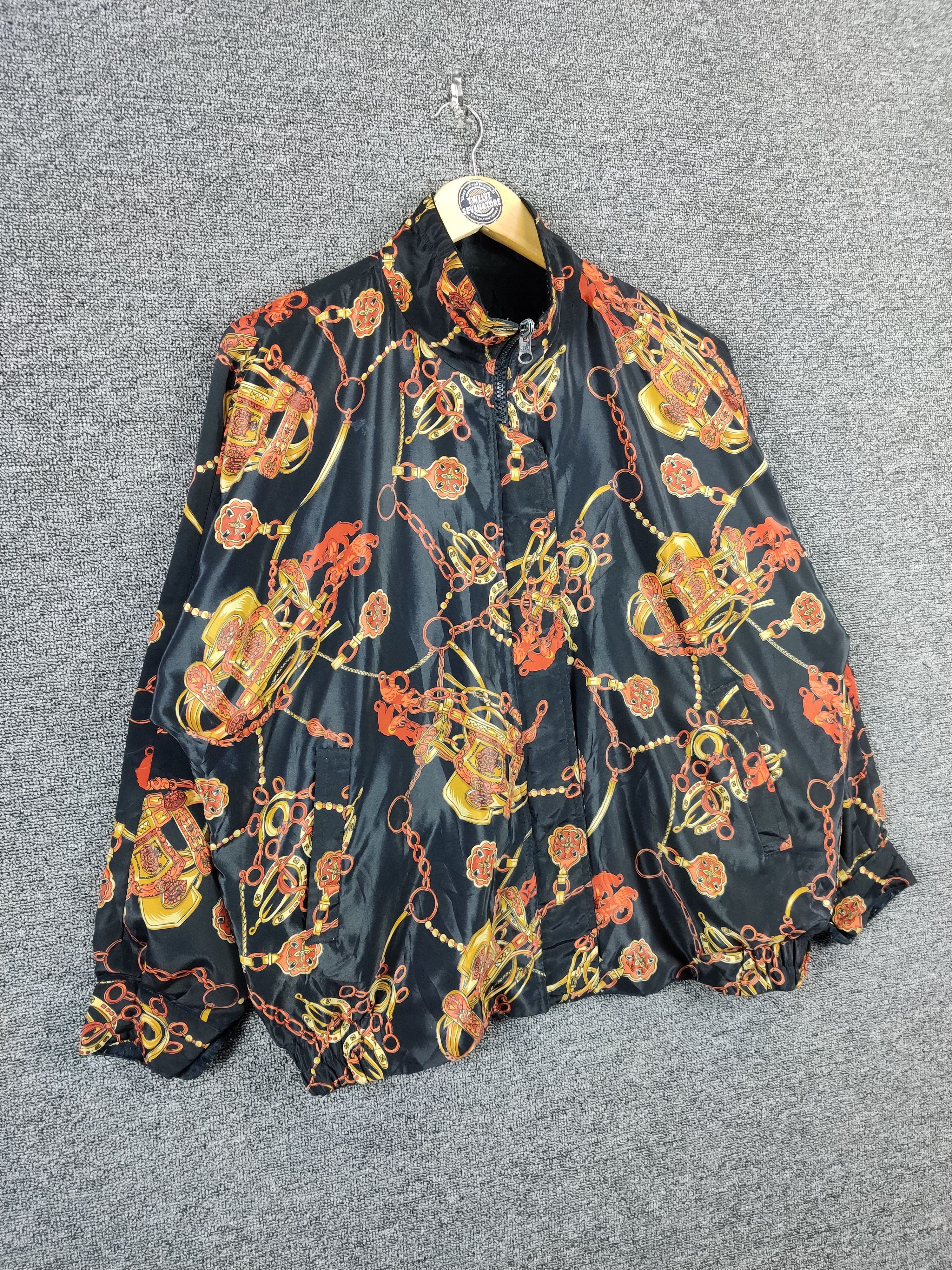 Vintage Vintage Baroque Zipper Jacket Gold Chin Nice Design Size US XXL / EU 58 / 5 - 5 Thumbnail