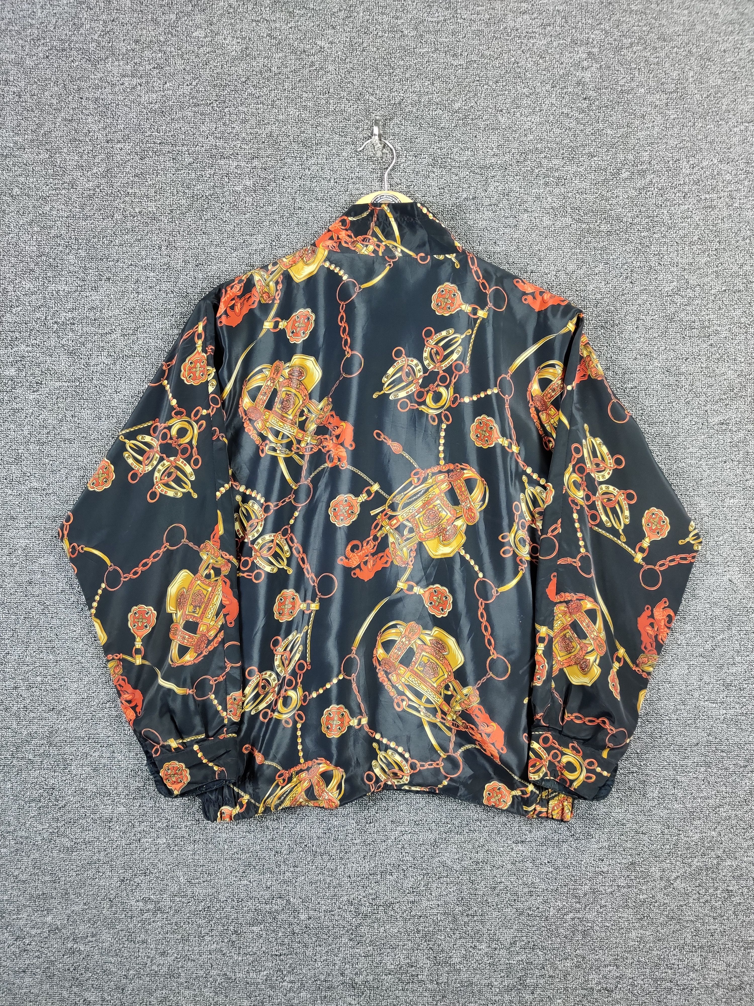 Vintage Vintage Baroque Zipper Jacket Gold Chin Nice Design Size US XXL / EU 58 / 5 - 6 Thumbnail
