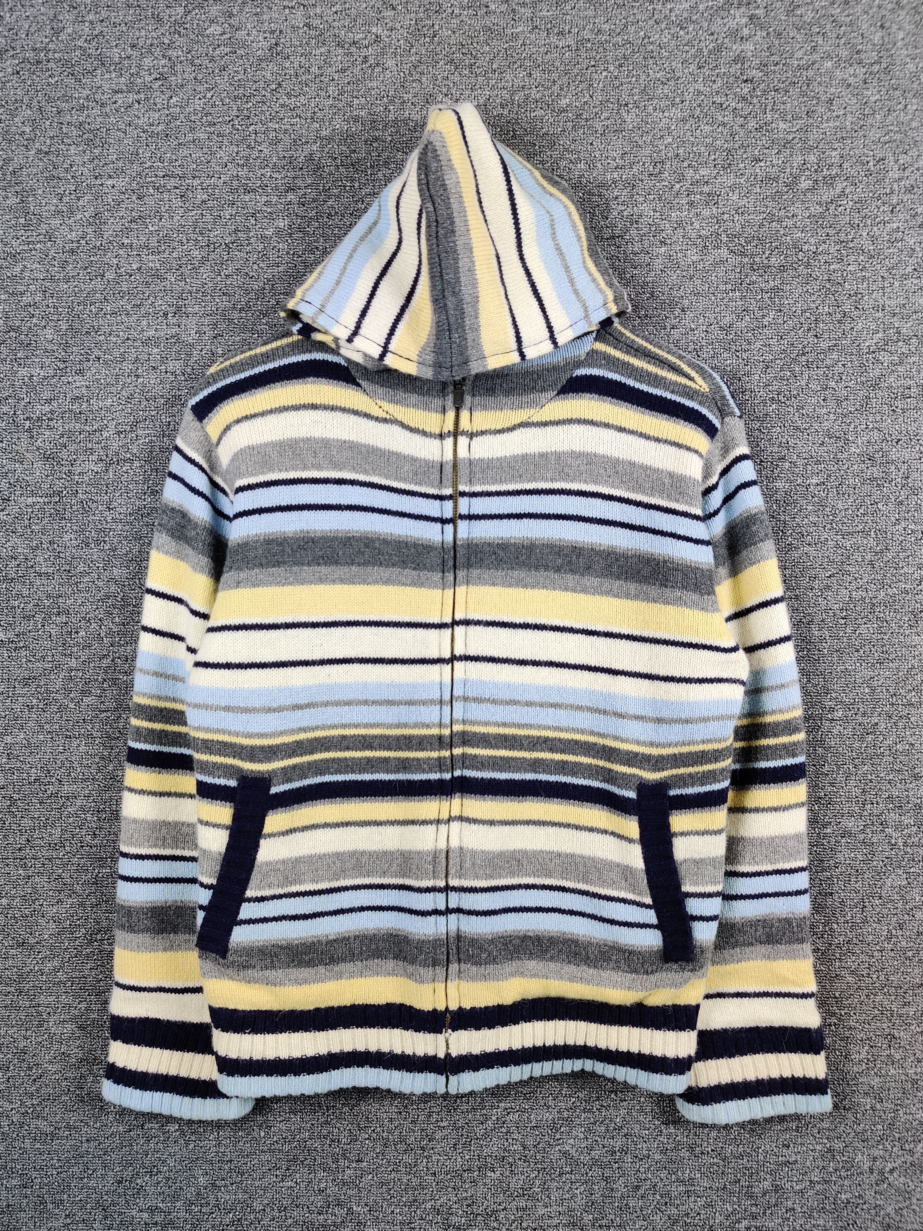 Japanese Brand Vintage Prime Sport Stripe Knit Sweater Jacket Size US M / EU 48-50 / 2 - 1 Thumbnail