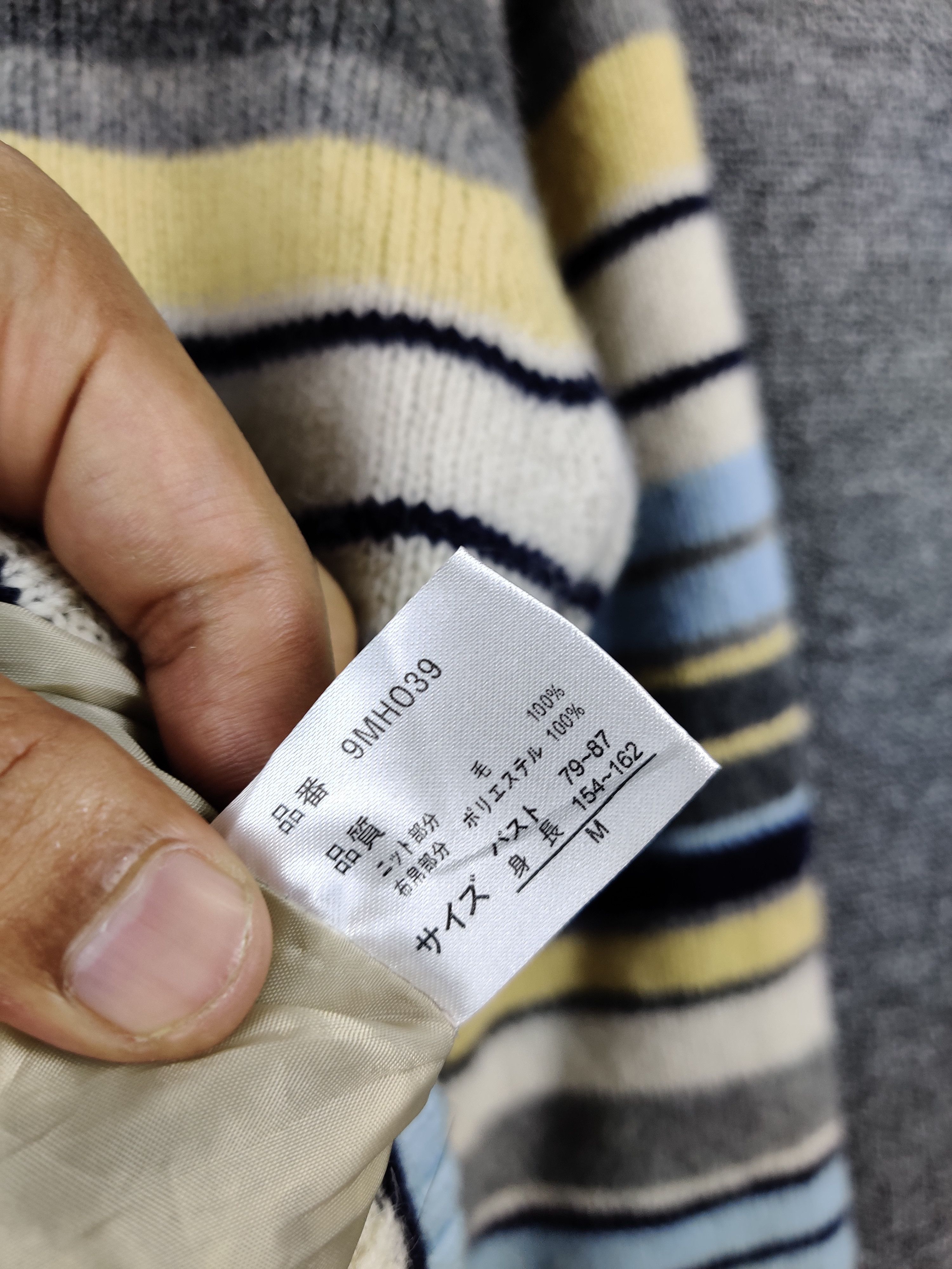Japanese Brand Vintage Prime Sport Stripe Knit Sweater Jacket Size US M / EU 48-50 / 2 - 8 Thumbnail
