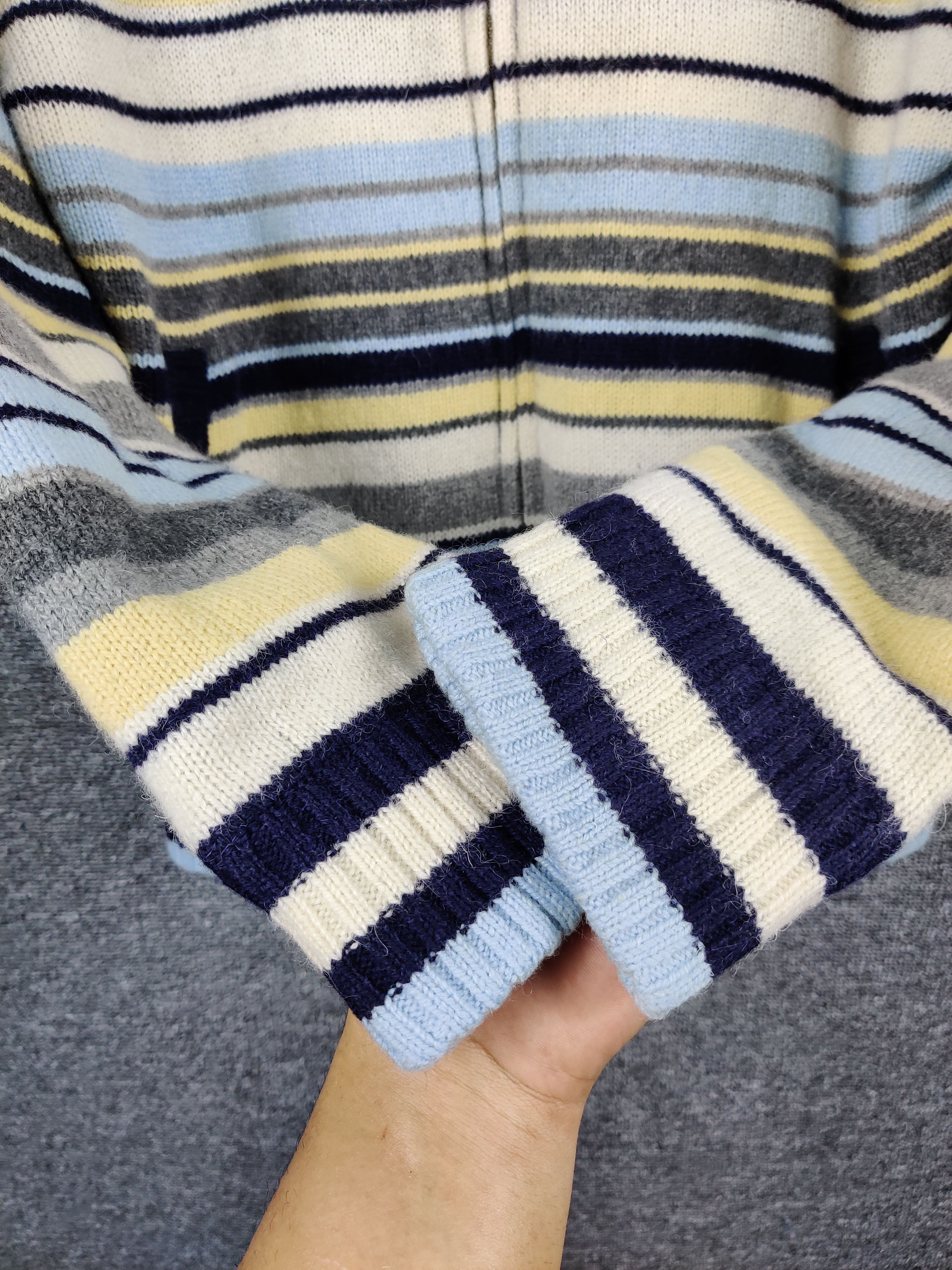 Japanese Brand Vintage Prime Sport Stripe Knit Sweater Jacket Size US M / EU 48-50 / 2 - 10 Thumbnail
