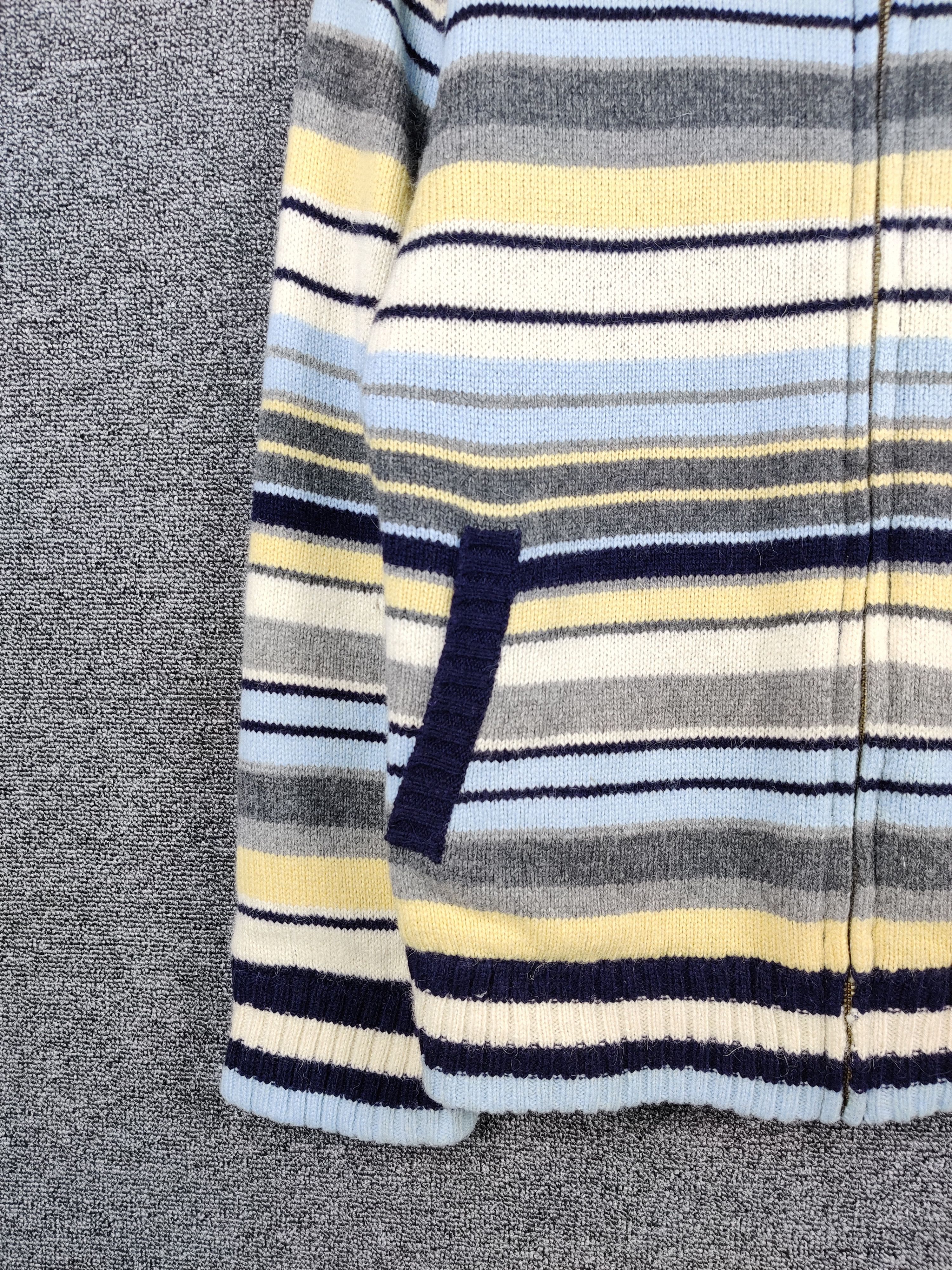 Japanese Brand Vintage Prime Sport Stripe Knit Sweater Jacket Size US M / EU 48-50 / 2 - 6 Thumbnail