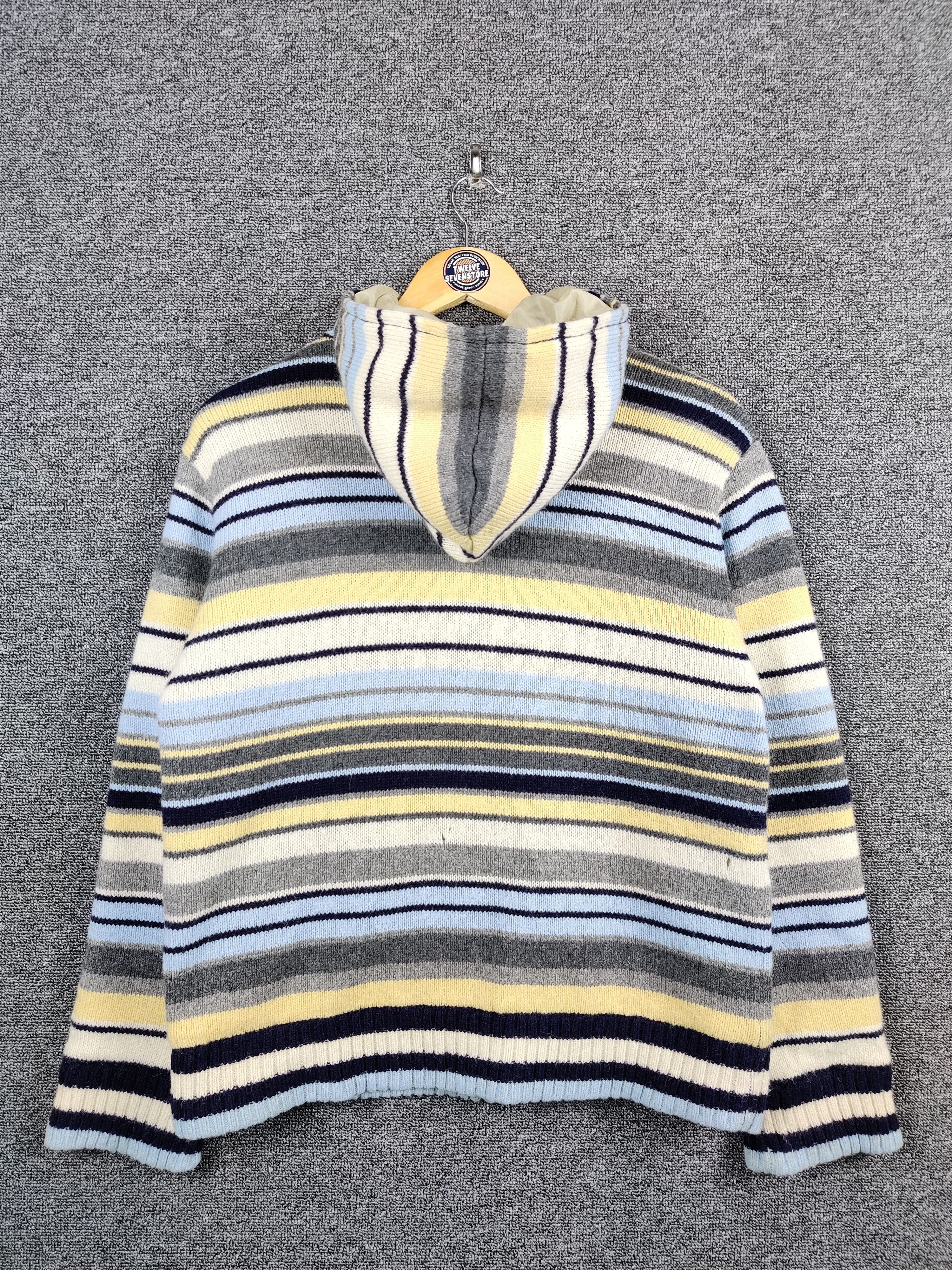 Japanese Brand Vintage Prime Sport Stripe Knit Sweater Jacket Size US M / EU 48-50 / 2 - 13 Thumbnail