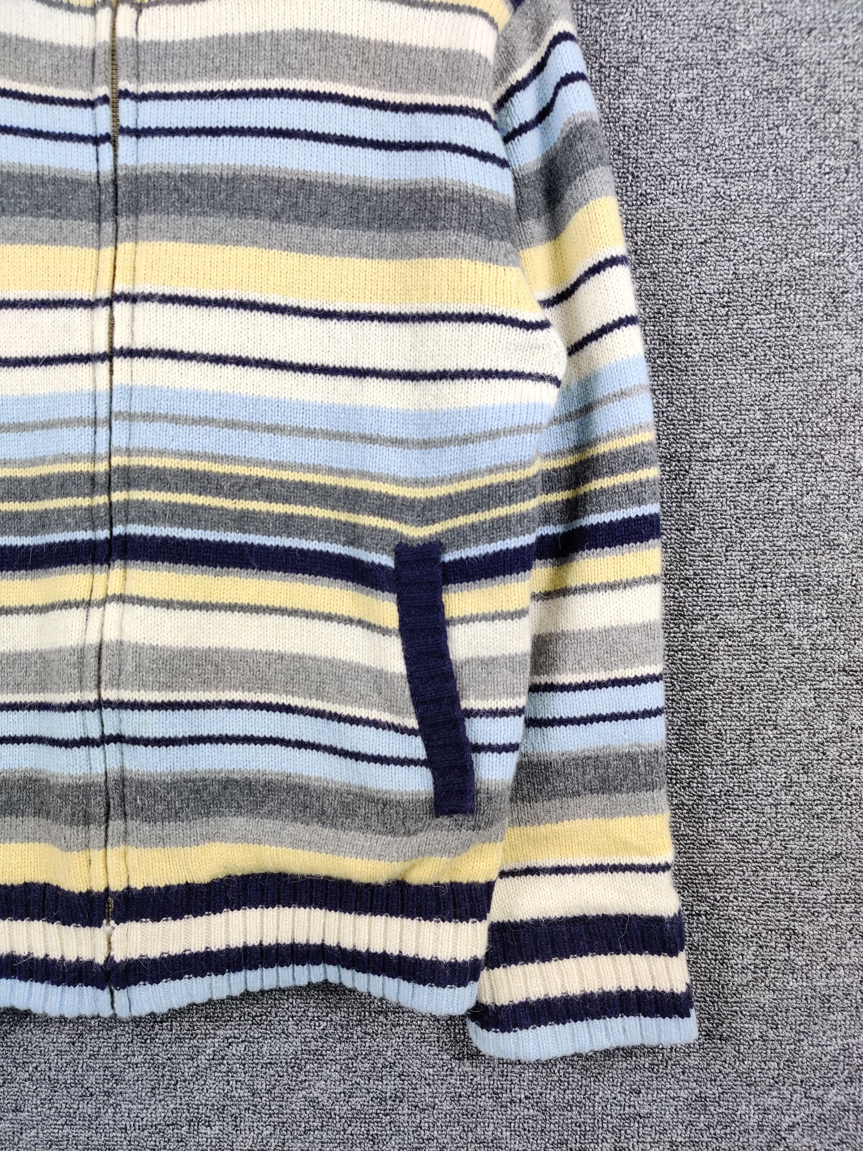 Japanese Brand Vintage Prime Sport Stripe Knit Sweater Jacket Size US M / EU 48-50 / 2 - 3 Thumbnail