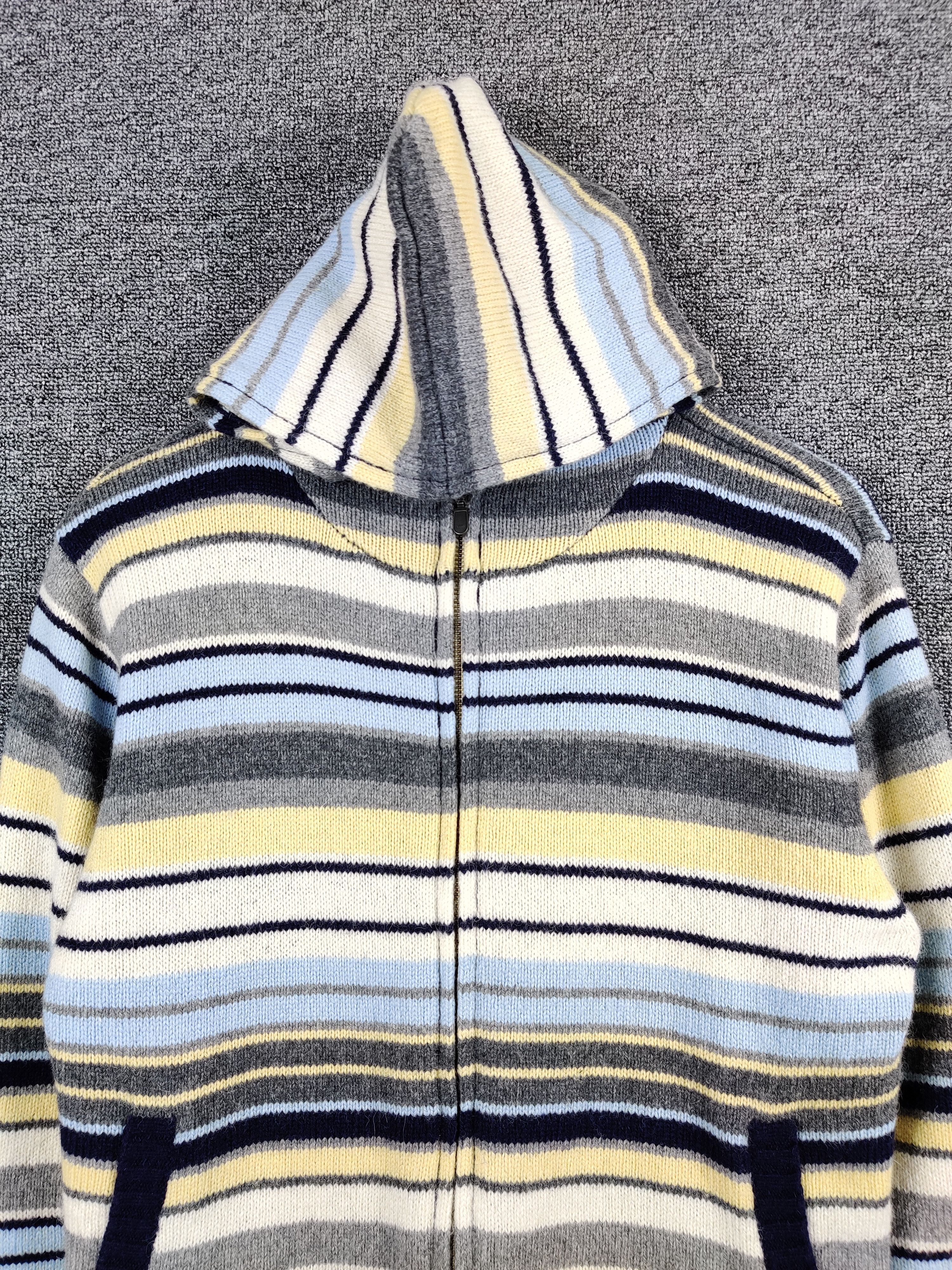 Japanese Brand Vintage Prime Sport Stripe Knit Sweater Jacket Size US M / EU 48-50 / 2 - 4 Thumbnail