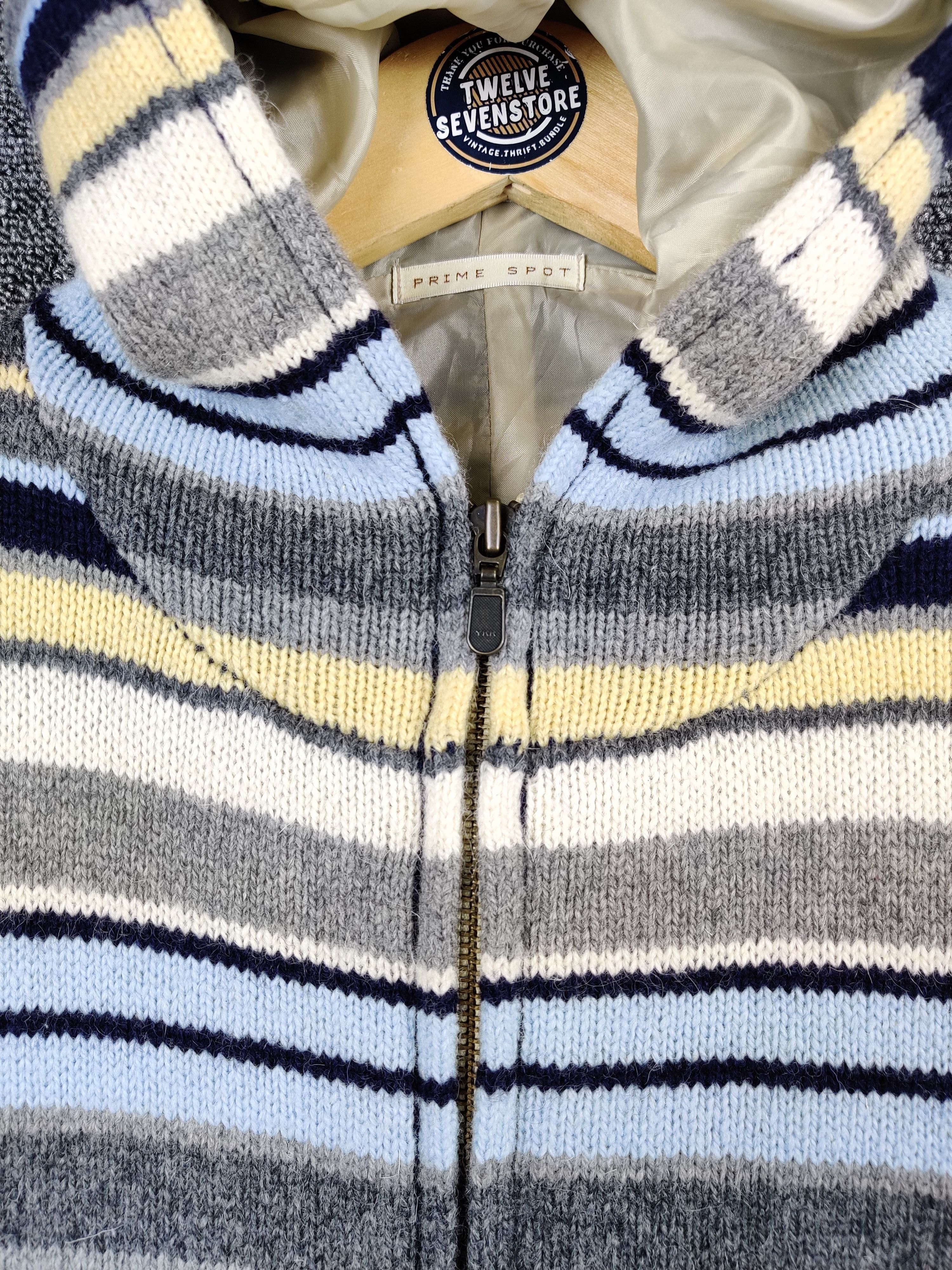 Japanese Brand Vintage Prime Sport Stripe Knit Sweater Jacket Size US M / EU 48-50 / 2 - 5 Thumbnail