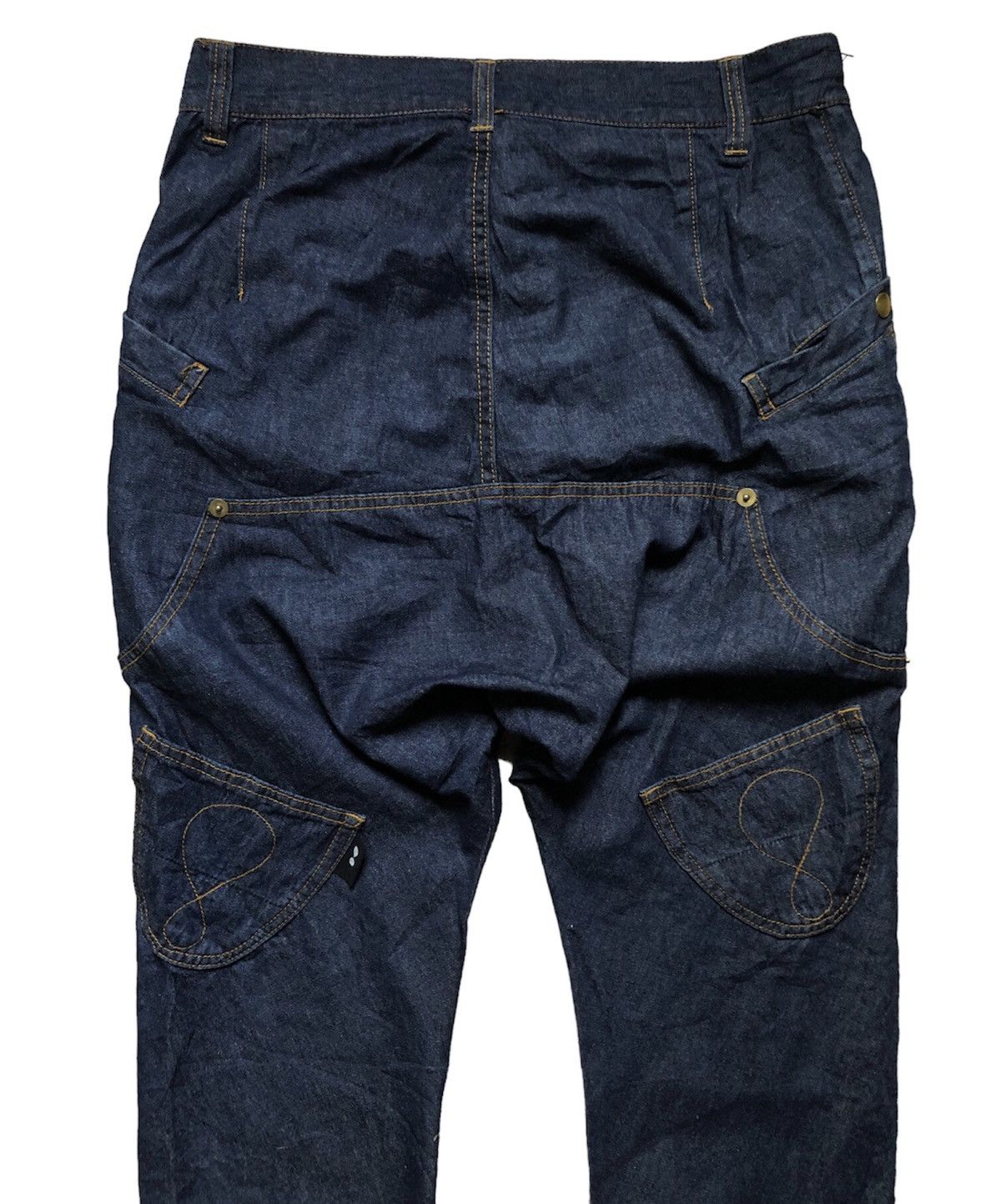 Issey Miyake × Japanese Brand × mercibeaucoup Mercibeaucoup drop crotch denim pants Size US 30 / EU 46 - 6 Thumbnail