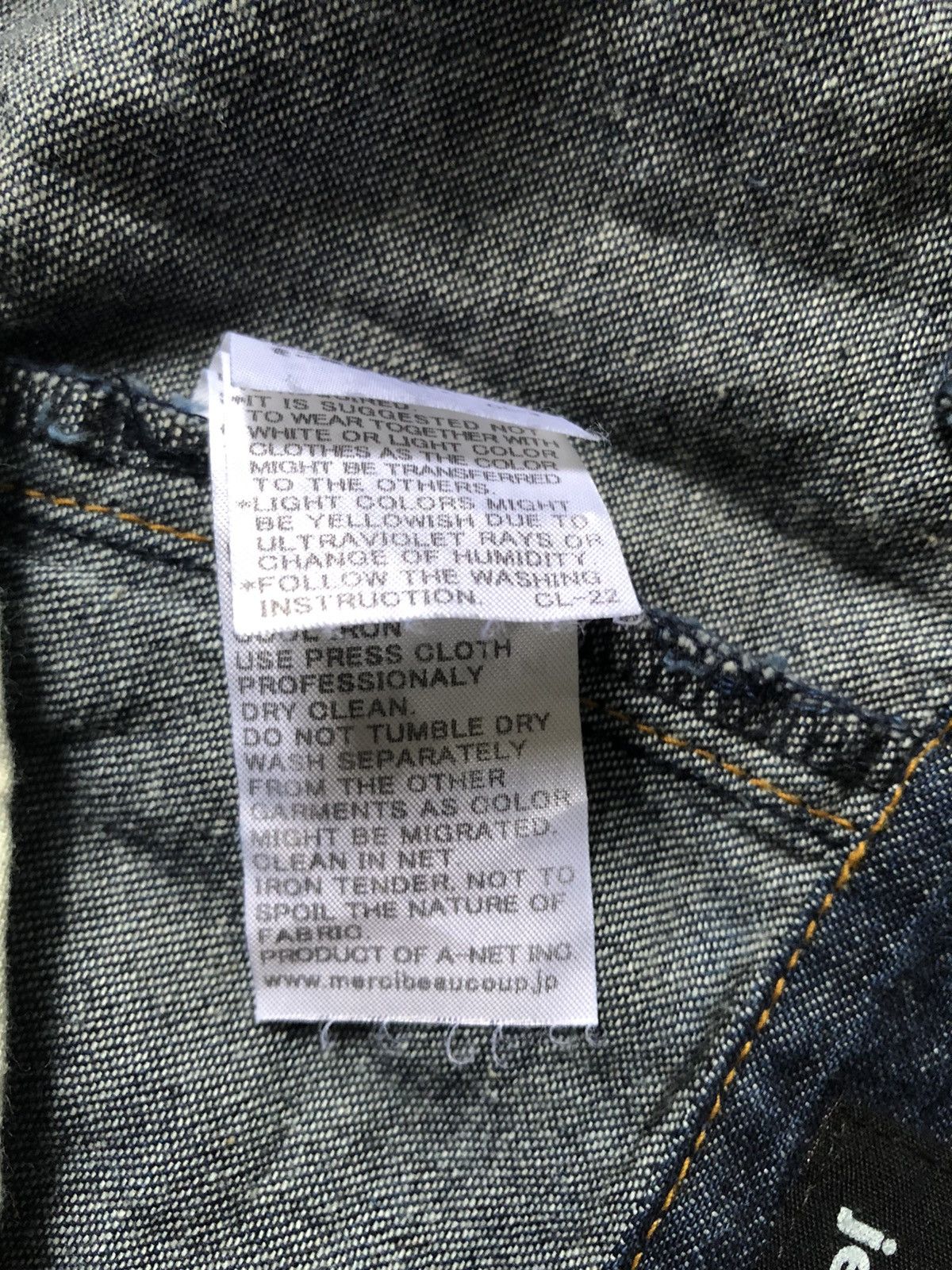 Issey Miyake × Japanese Brand × mercibeaucoup Mercibeaucoup drop crotch denim pants Size US 30 / EU 46 - 11 Thumbnail