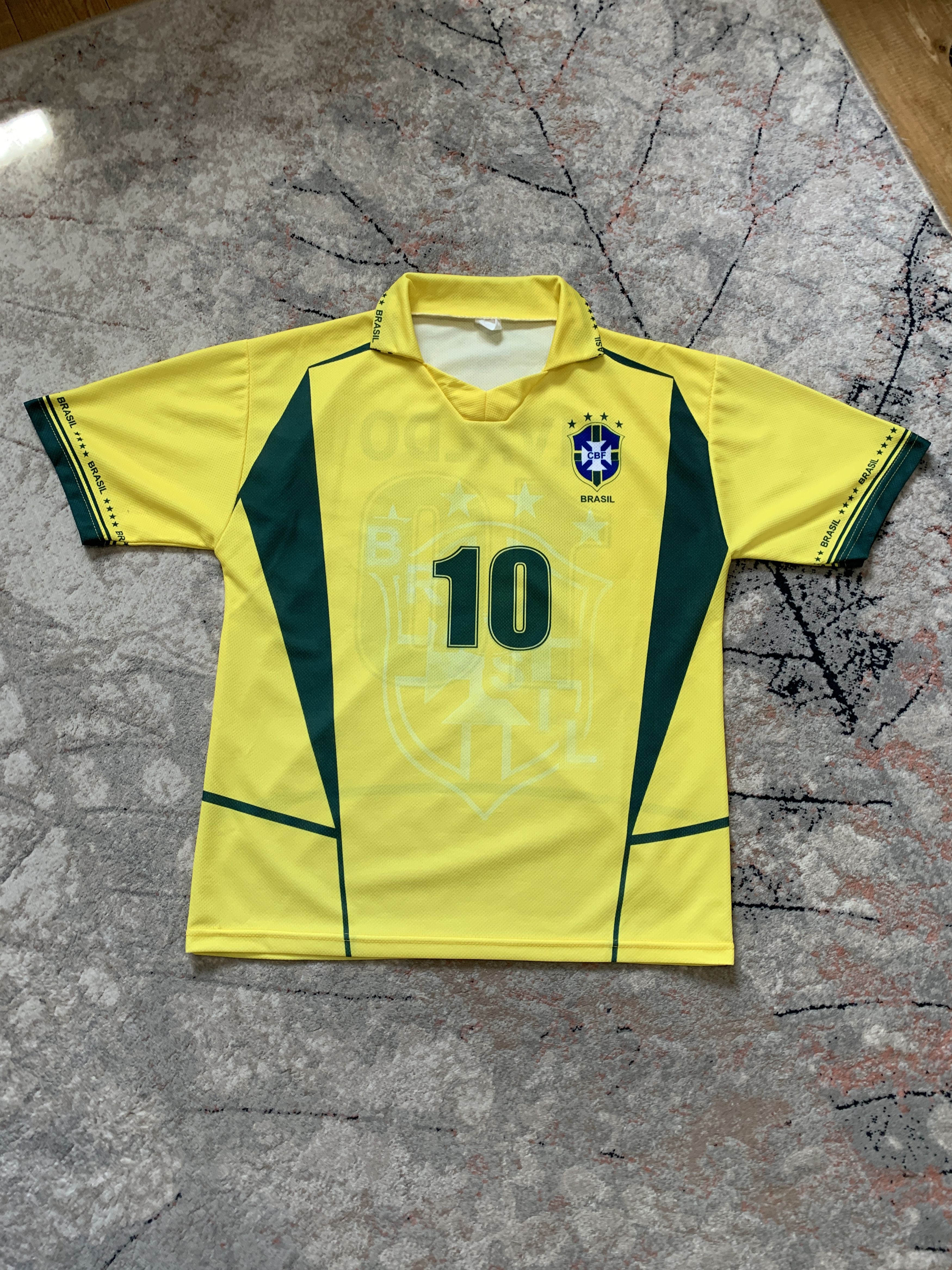 Vintage Vintage Brasil Rivaldo 10 Jersey Size US L / EU 52-54 / 3 - 1 Thumbnail