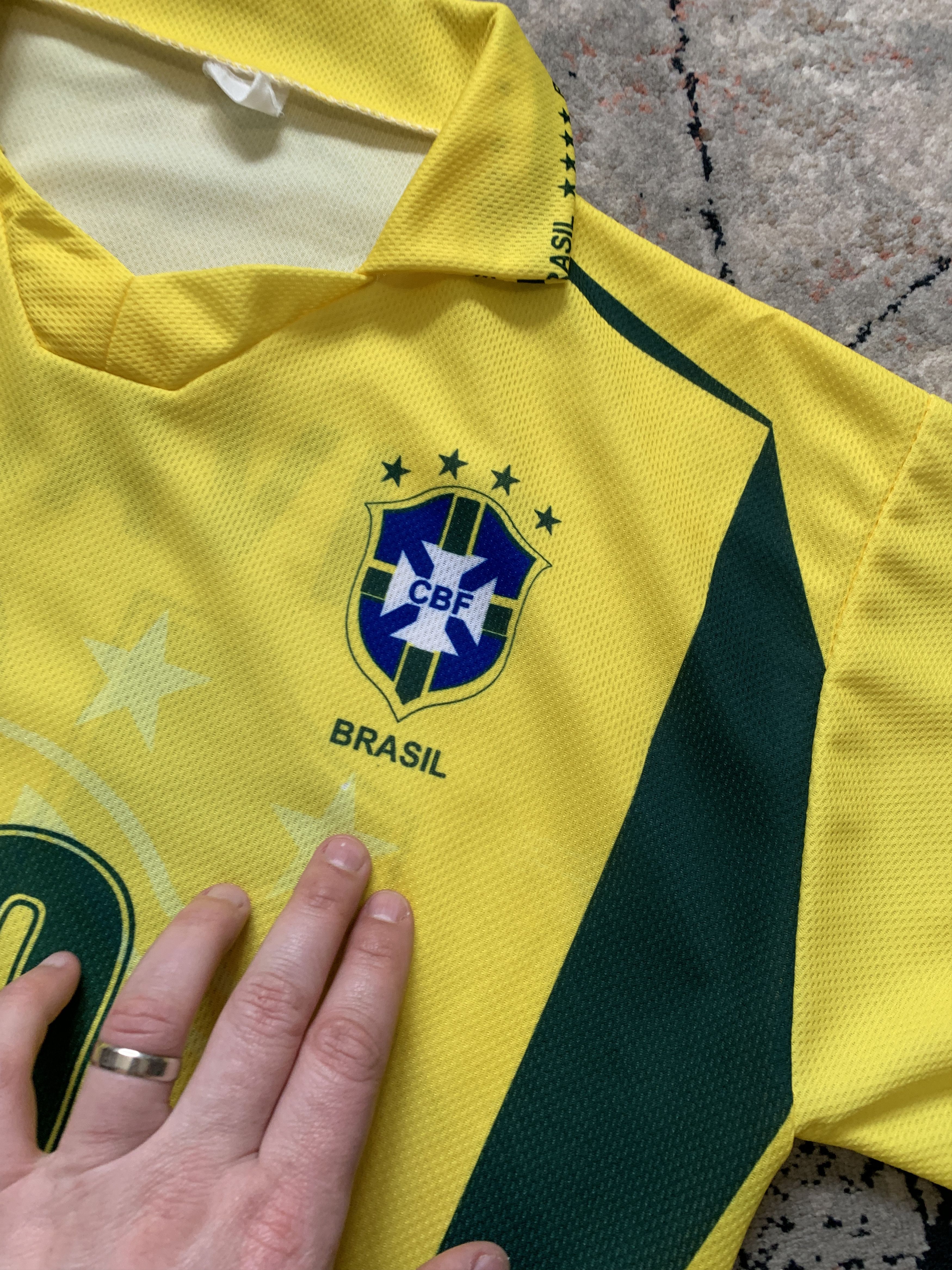 Vintage Vintage Brasil Rivaldo 10 Jersey Size US L / EU 52-54 / 3 - 2 Thumbnail