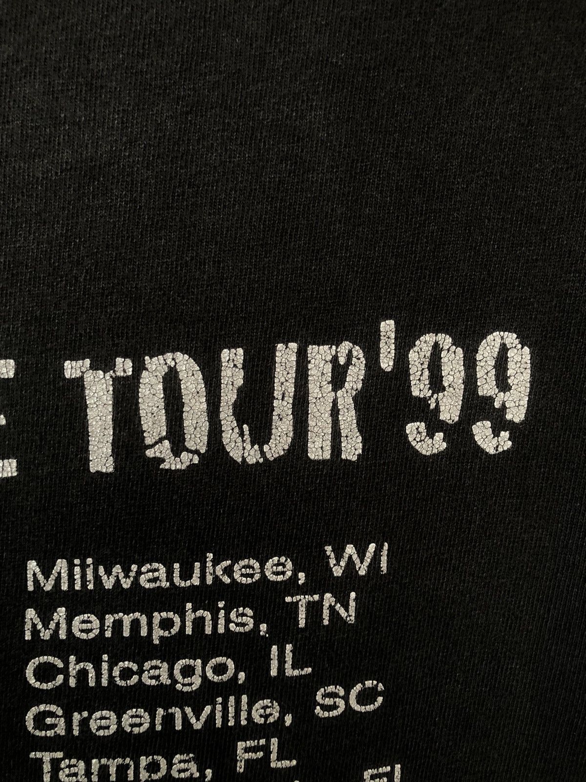 Rap Tees × Vintage × Wu-Tang Clan Vintage 90s METHOD MAN hard Knock Life Tour 99 Size US XL / EU 56 / 4 - 11 Thumbnail