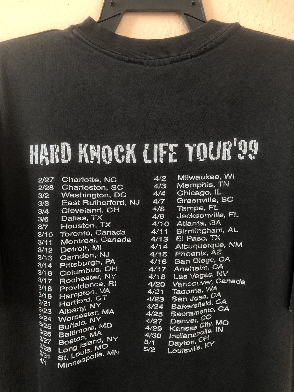 Rap Tees × Vintage × Wu-Tang Clan Vintage 90s METHOD MAN hard Knock Life Tour 99 Size US XL / EU 56 / 4 - 10 Thumbnail