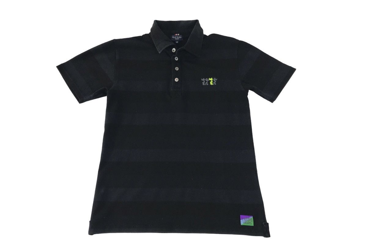 Paul Smith Vintage Paul Smith Jeans Design Stripes Polo Shirt Size US S / EU 44-46 / 1 - 1 Thumbnail