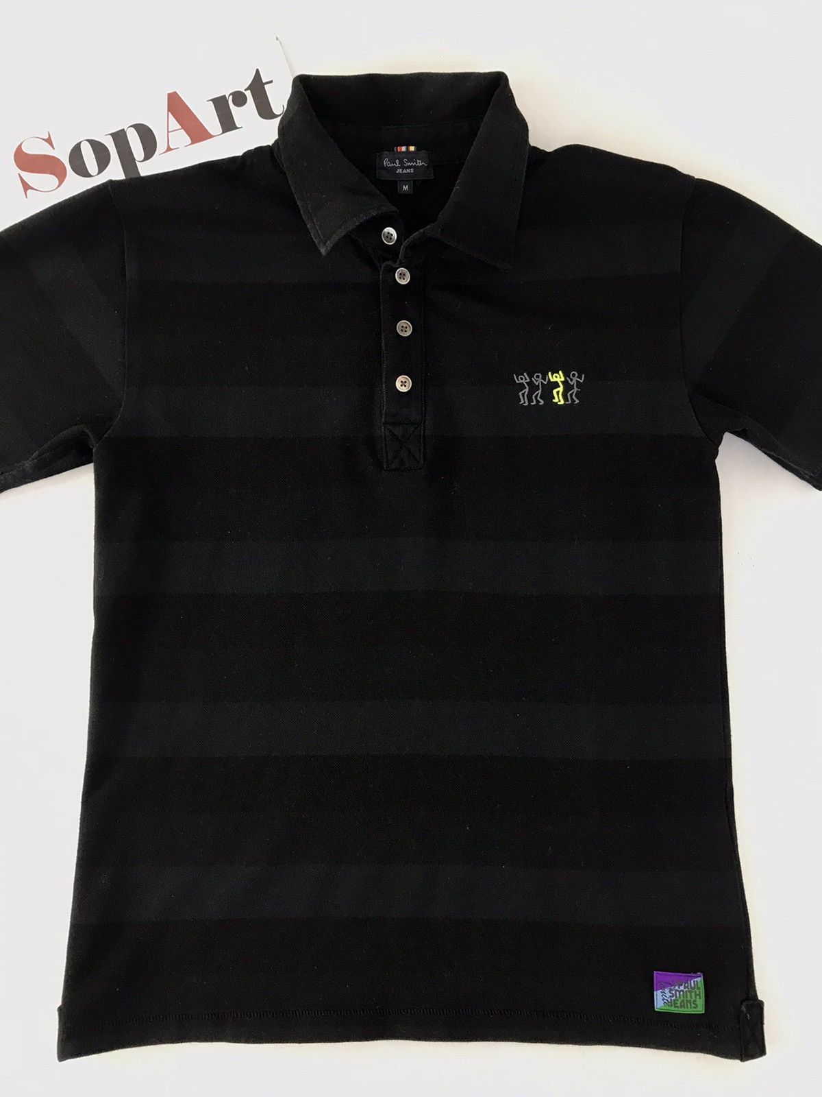 Paul Smith Vintage Paul Smith Jeans Design Stripes Polo Shirt Size US S / EU 44-46 / 1 - 3 Thumbnail
