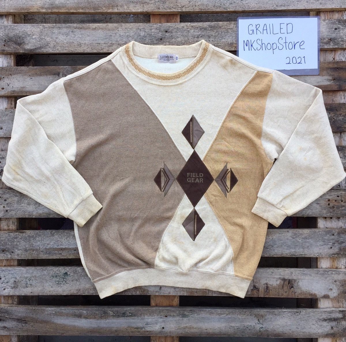 Japanese Brand × Vintage Vintage Japanese Sweatshirt Patch Embroidered Size US M / EU 48-50 / 2 - 2 Thumbnail