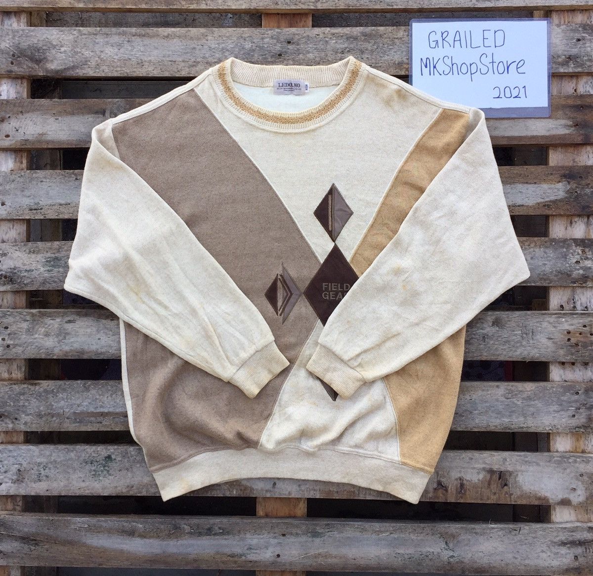 Japanese Brand × Vintage Vintage Japanese Sweatshirt Patch Embroidered Size US M / EU 48-50 / 2 - 1 Thumbnail