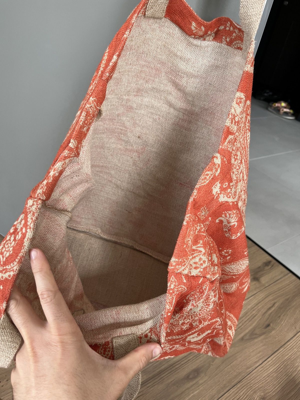 Maje Maje Paisley Orange Tote Bag 2021 Dior Style Size ONE SIZE - 9 Thumbnail