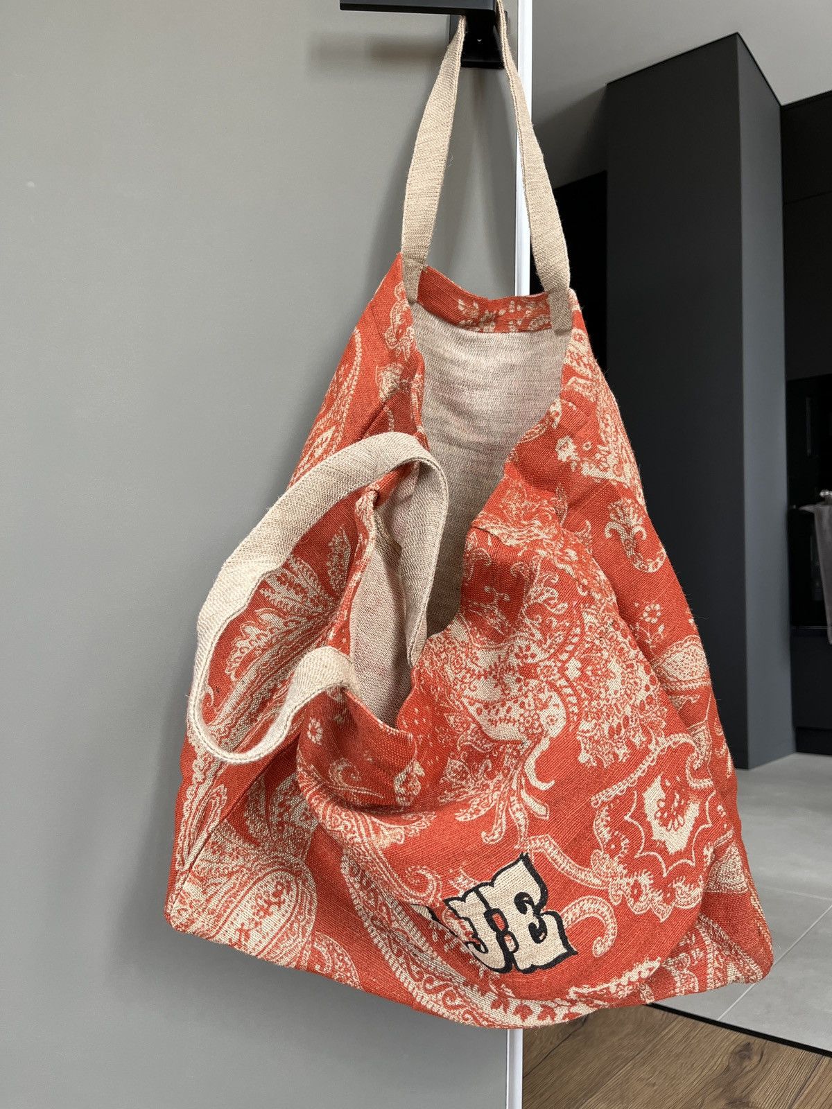 Maje Maje Paisley Orange Tote Bag 2021 Dior Style Size ONE SIZE - 7 Thumbnail
