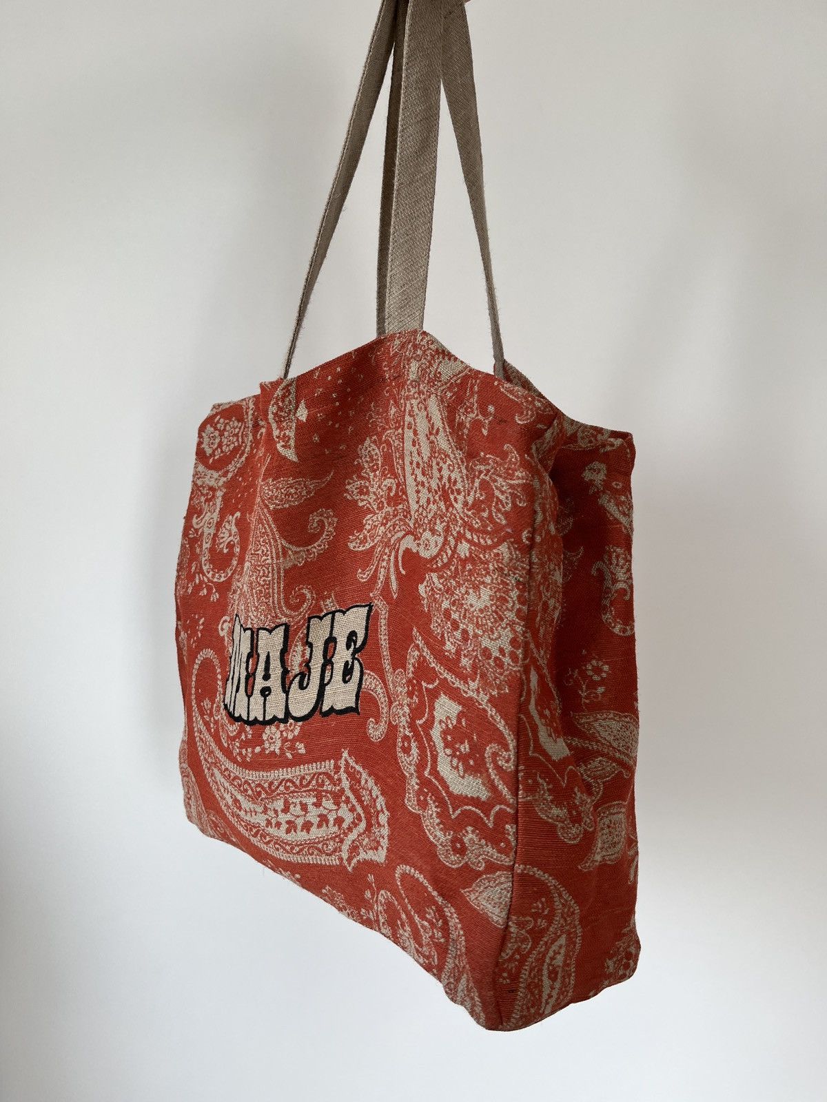 Maje Maje Paisley Orange Tote Bag 2021 Dior Style Size ONE SIZE - 13 Thumbnail