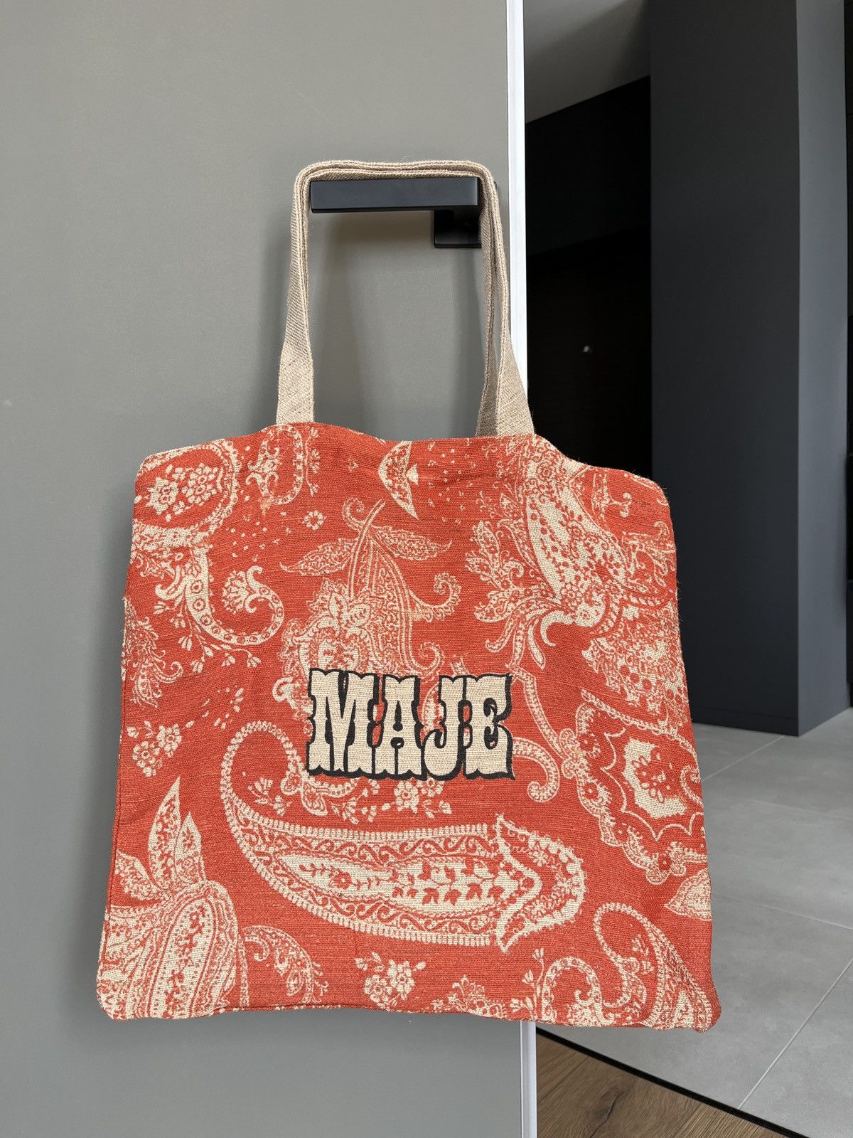 Maje Maje Paisley Orange Tote Bag 2021 Dior Style Size ONE SIZE - 1 Thumbnail