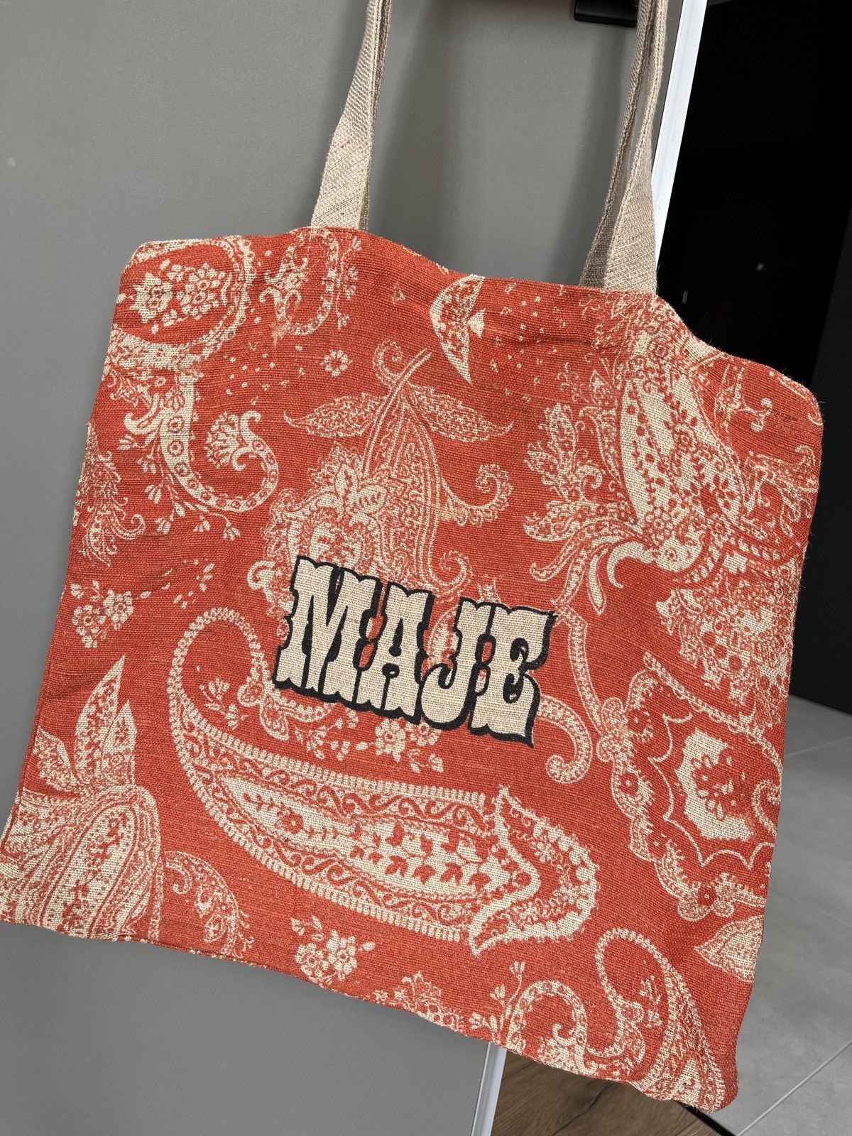 Maje Maje Paisley Orange Tote Bag 2021 Dior Style Size ONE SIZE - 2 Thumbnail