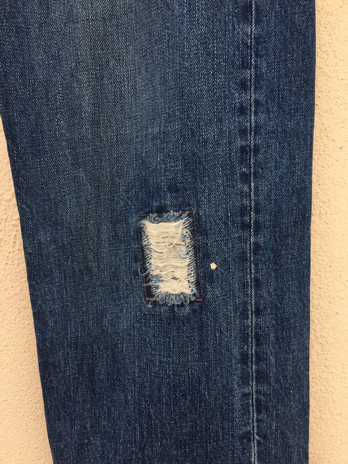 Japanese Brand × Uniqlo × Vintage Vintage Uniqlo Japan Ripped Jeans Painter p176 Size US 30 / EU 46 - 3 Thumbnail