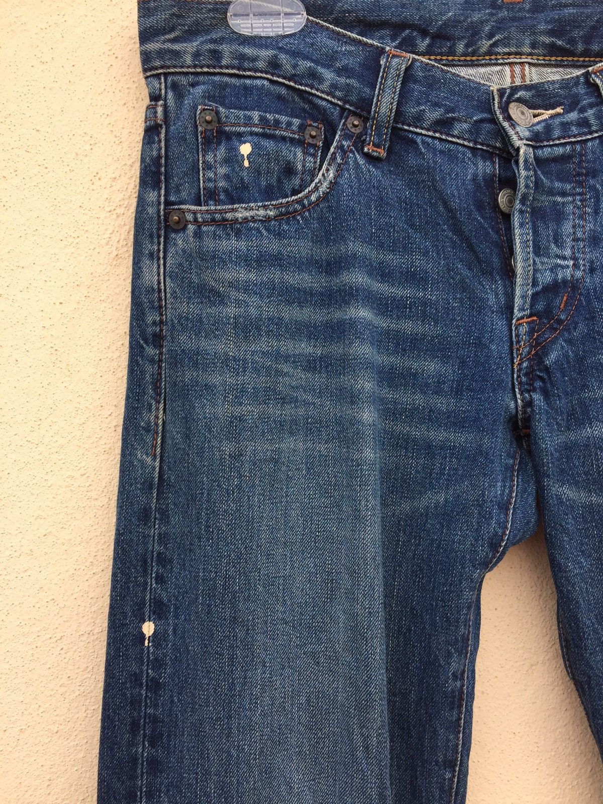 Japanese Brand × Uniqlo × Vintage Vintage Uniqlo Japan Ripped Jeans Painter p176 Size US 30 / EU 46 - 5 Thumbnail