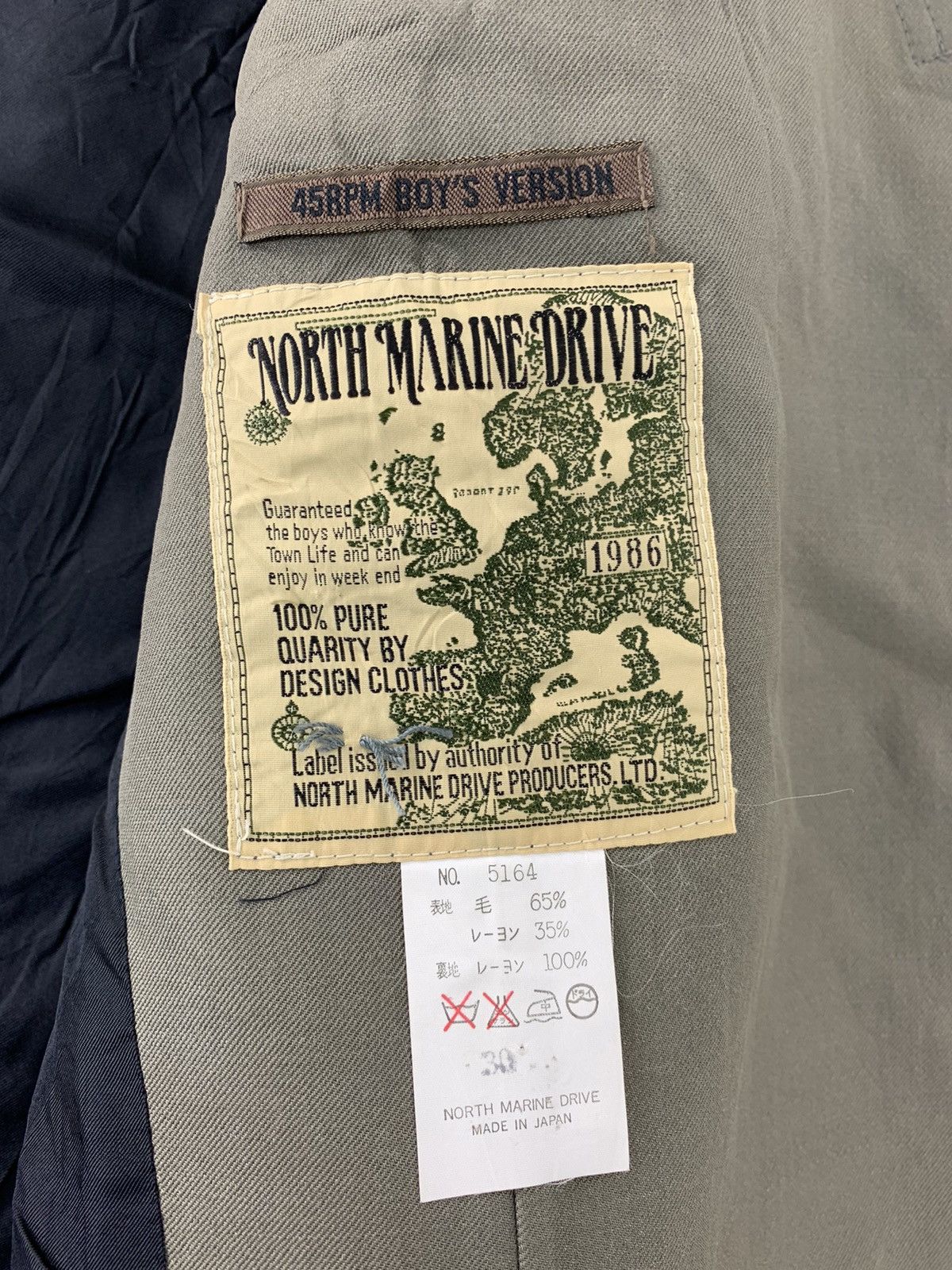 45rpm 1986 45Rpm North Marine Drive Boy’s Version Jacket Size US XL / EU 56 / 4 - 2 Thumbnail