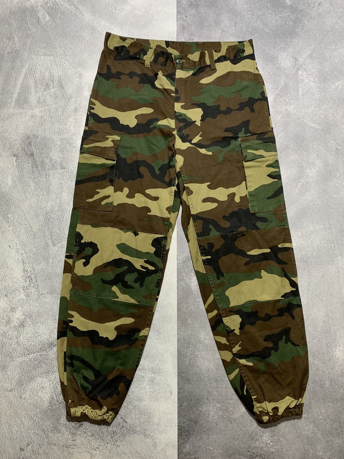 Vintage Vintage NATO combat cargo camo military trouser size L Size US 34 / EU 50 - 1 Thumbnail