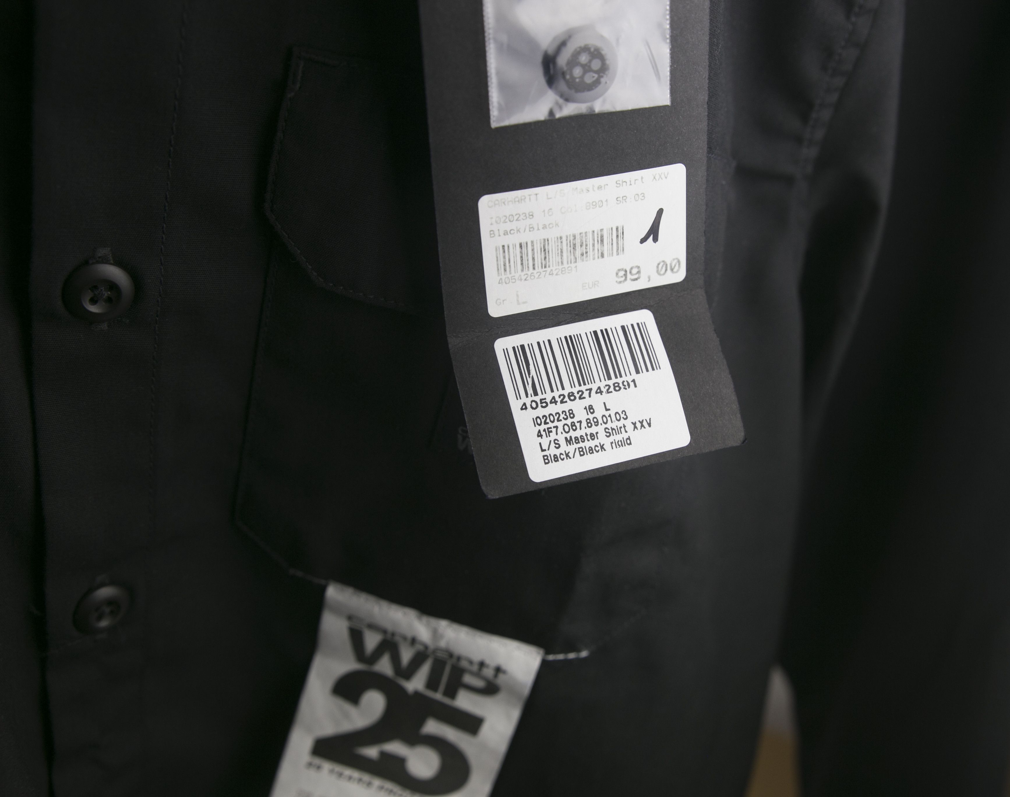 Carhartt Wip NWT Carhartt WIP 25 MASTER SHIRT XXV Black rigid Size L Size US L / EU 52-54 / 3 - 5 Thumbnail