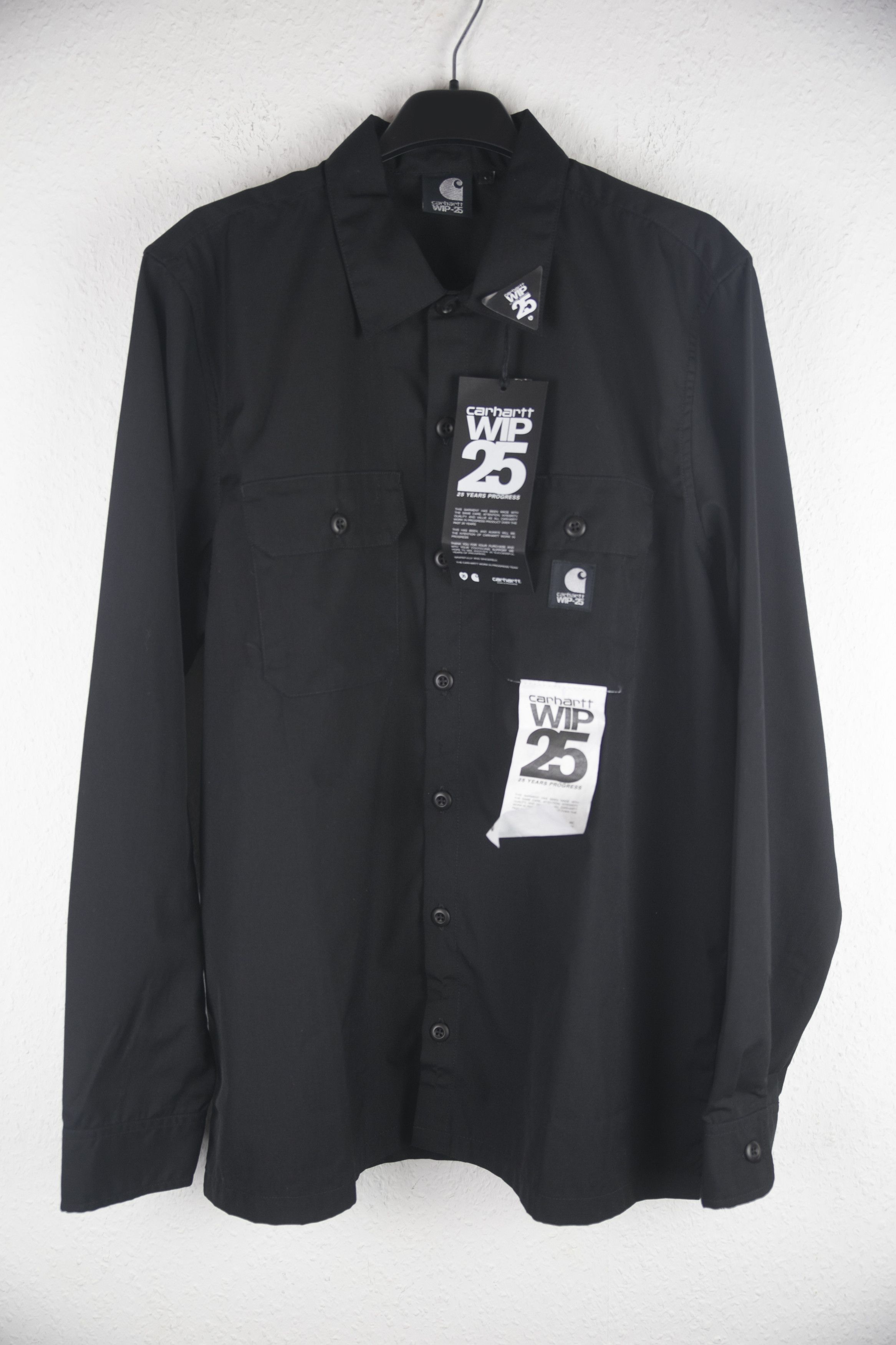 Carhartt Wip NWT Carhartt WIP 25 MASTER SHIRT XXV Black rigid Size L Size US L / EU 52-54 / 3 - 1 Thumbnail