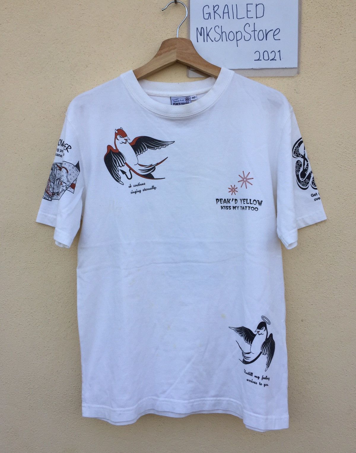 Japanese Brand × Vintage Japanese Vintage Tattoo Shirt Size US M / EU 48-50 / 2 - 1 Thumbnail