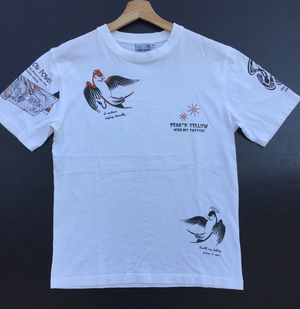 Japanese Brand × Vintage Japanese Vintage Tattoo Shirt Size US M / EU 48-50 / 2 - 2 Thumbnail