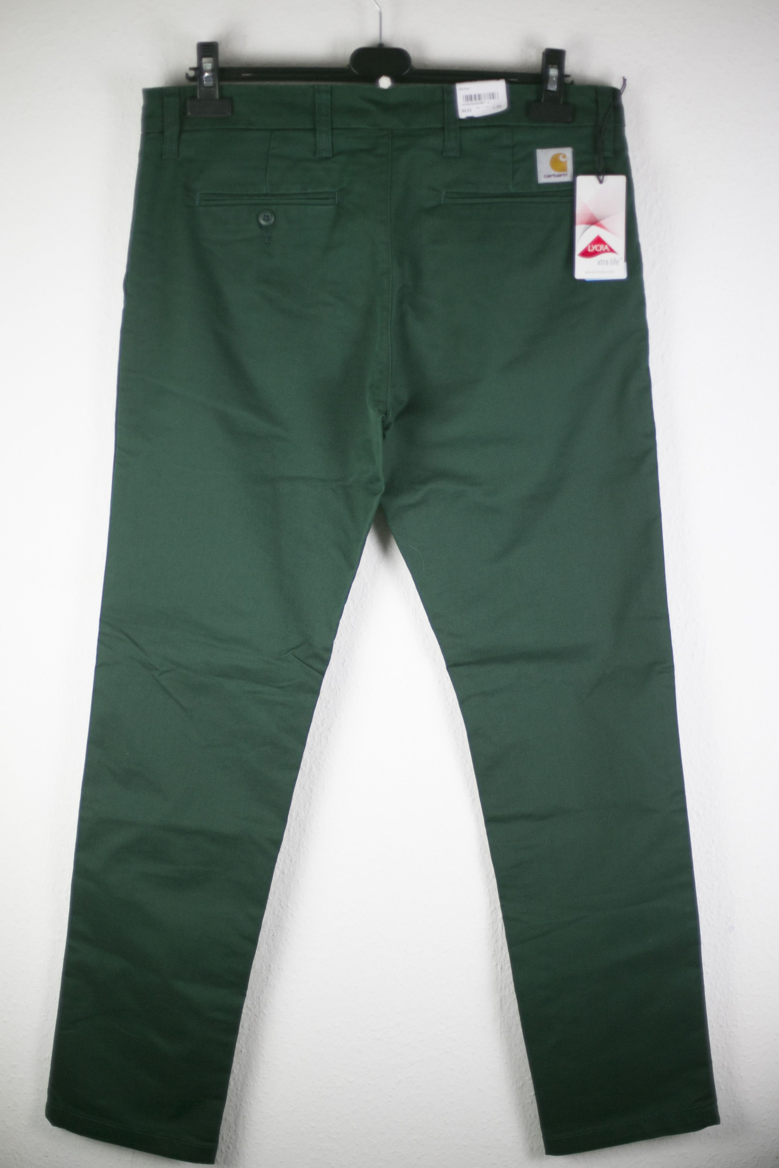 image of NWT Carhartt Wip Sid Pant Lamar Chino Tasmania W33 L32 in Green, Men's