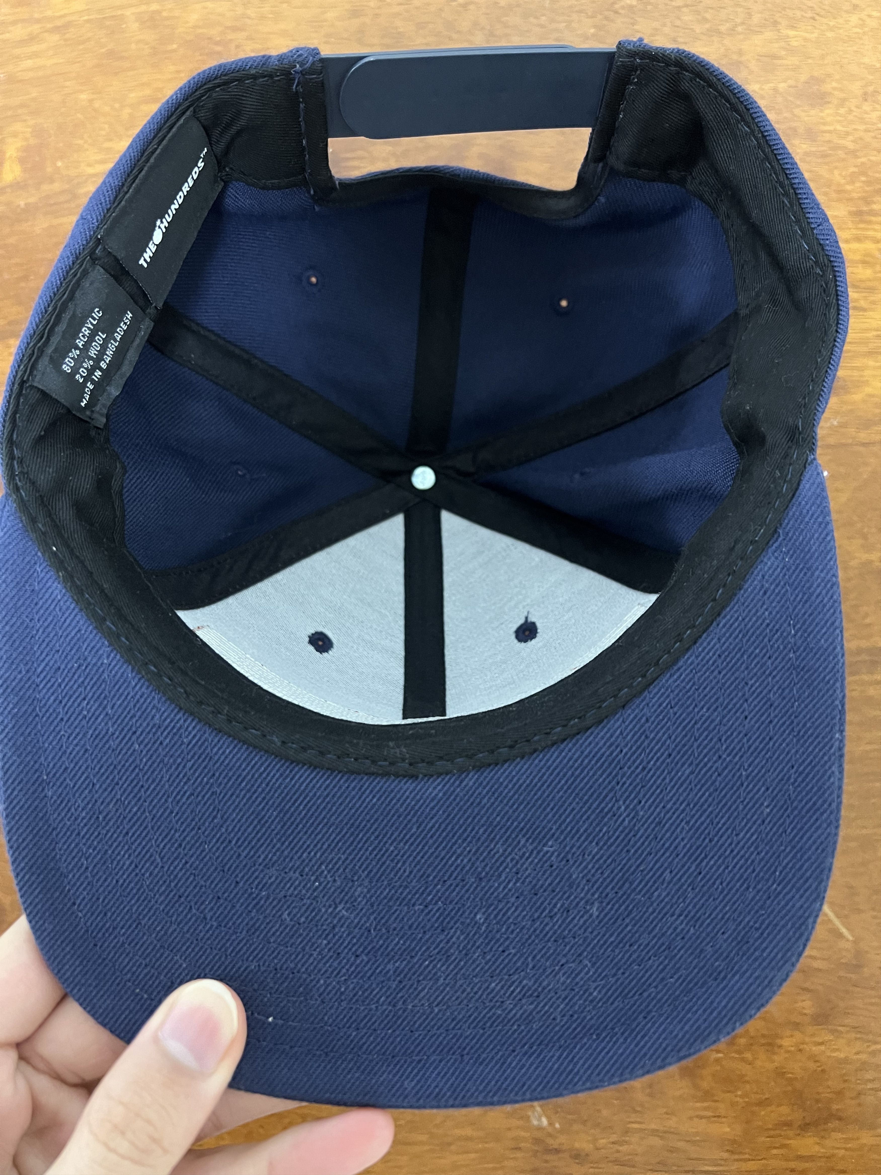 The Hundreds 💚 The Hundreds Embroidered Logo Hat Navy NEW Size ONE SIZE - 4 Thumbnail