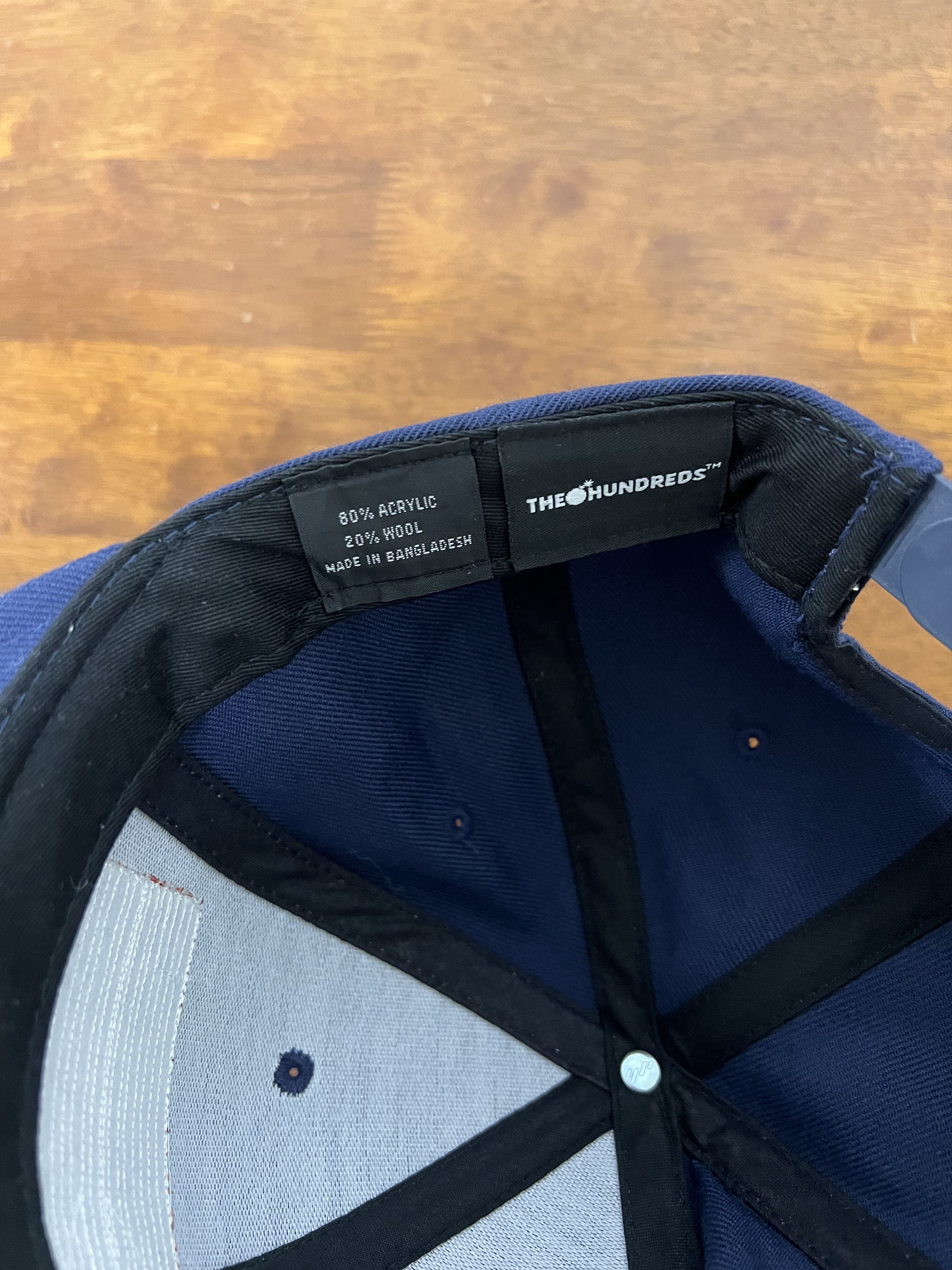 The Hundreds 💚 The Hundreds Embroidered Logo Hat Navy NEW Size ONE SIZE - 5 Thumbnail