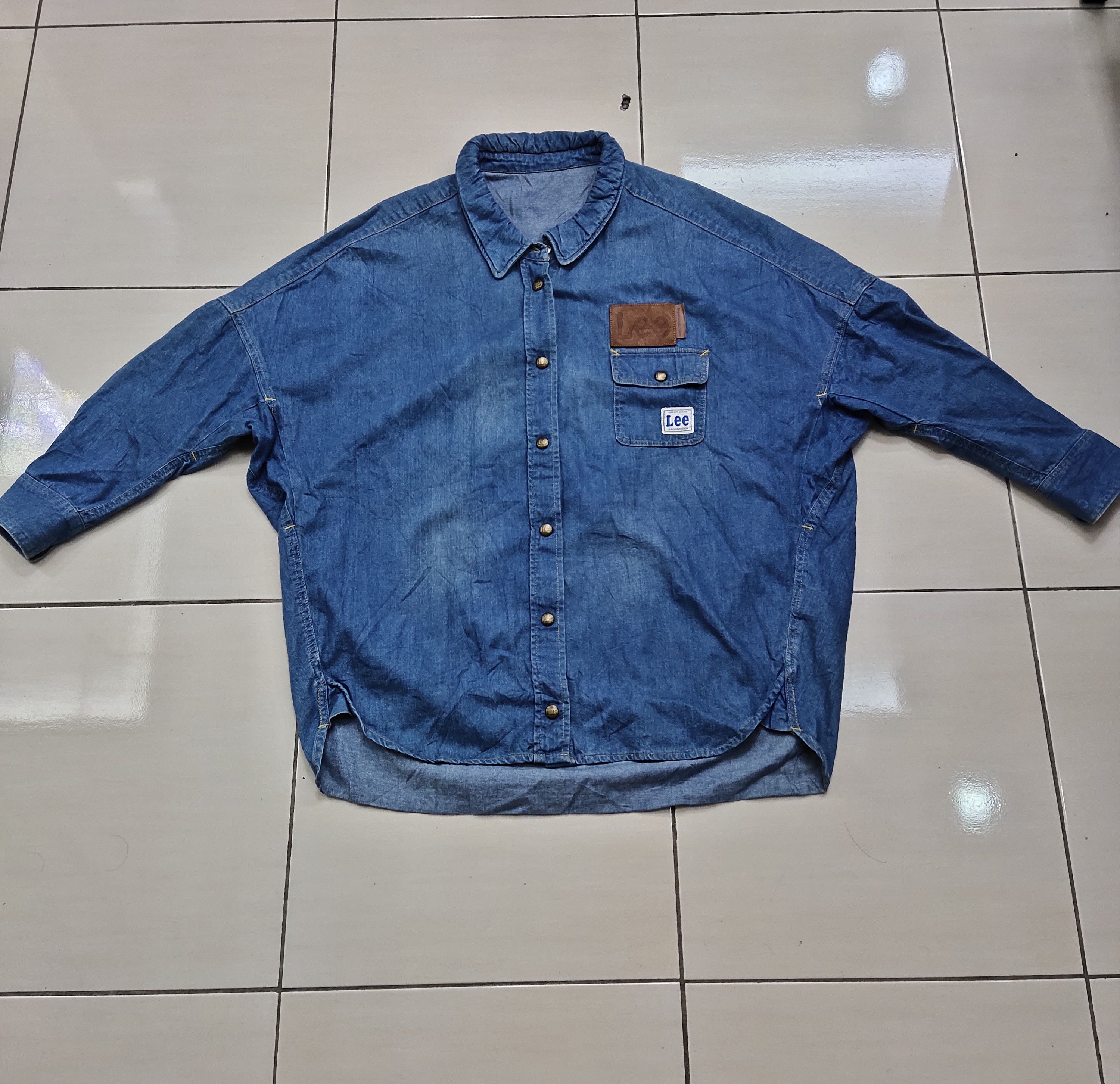 Lee × mercibeaucoup Rare Denim Shirt Lee X Mercibeaucoup design Issey Miyake Size US M / EU 48-50 / 2 - 7 Thumbnail