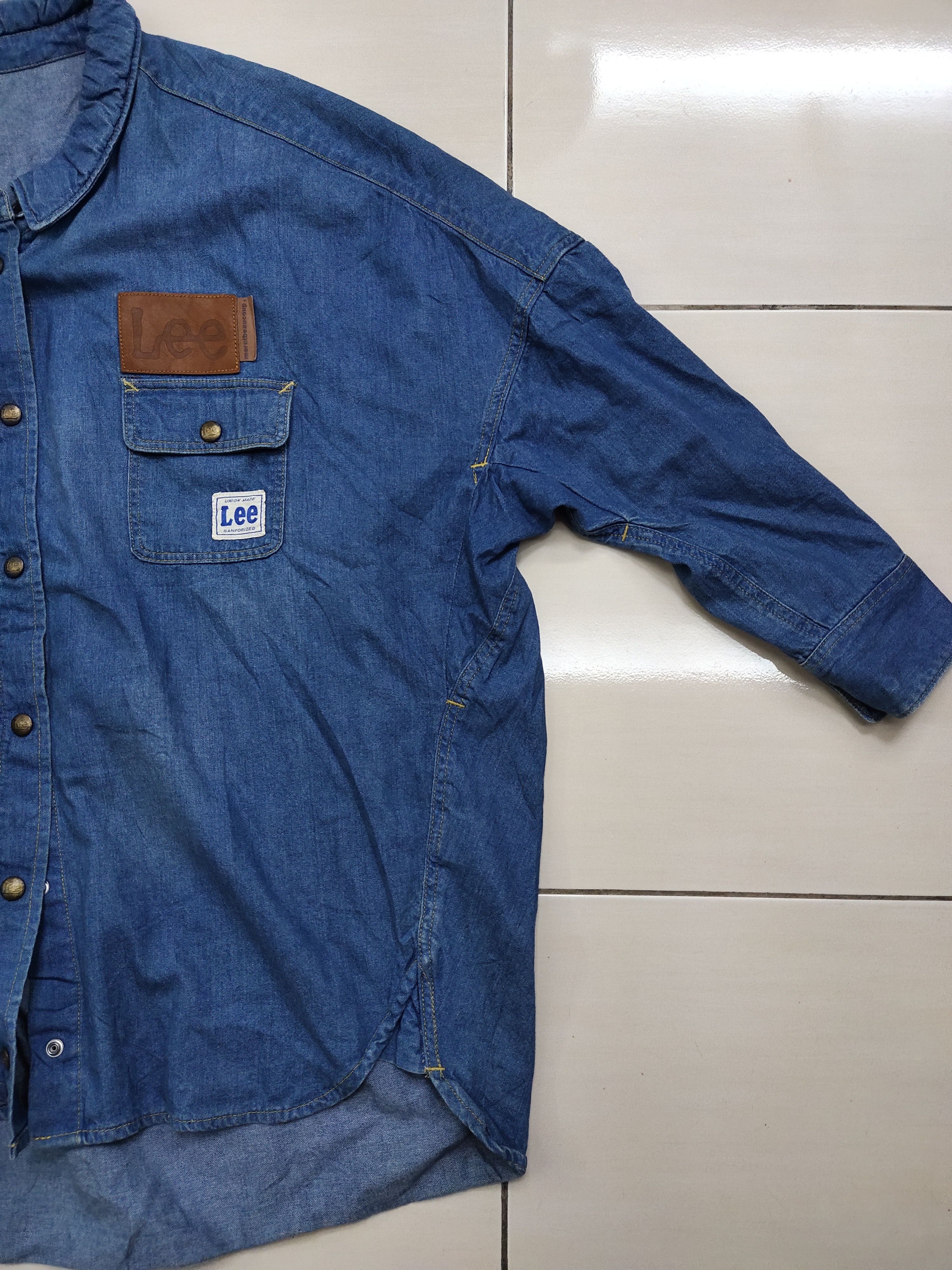 Lee × mercibeaucoup Rare Denim Shirt Lee X Mercibeaucoup design Issey Miyake Size US M / EU 48-50 / 2 - 4 Thumbnail