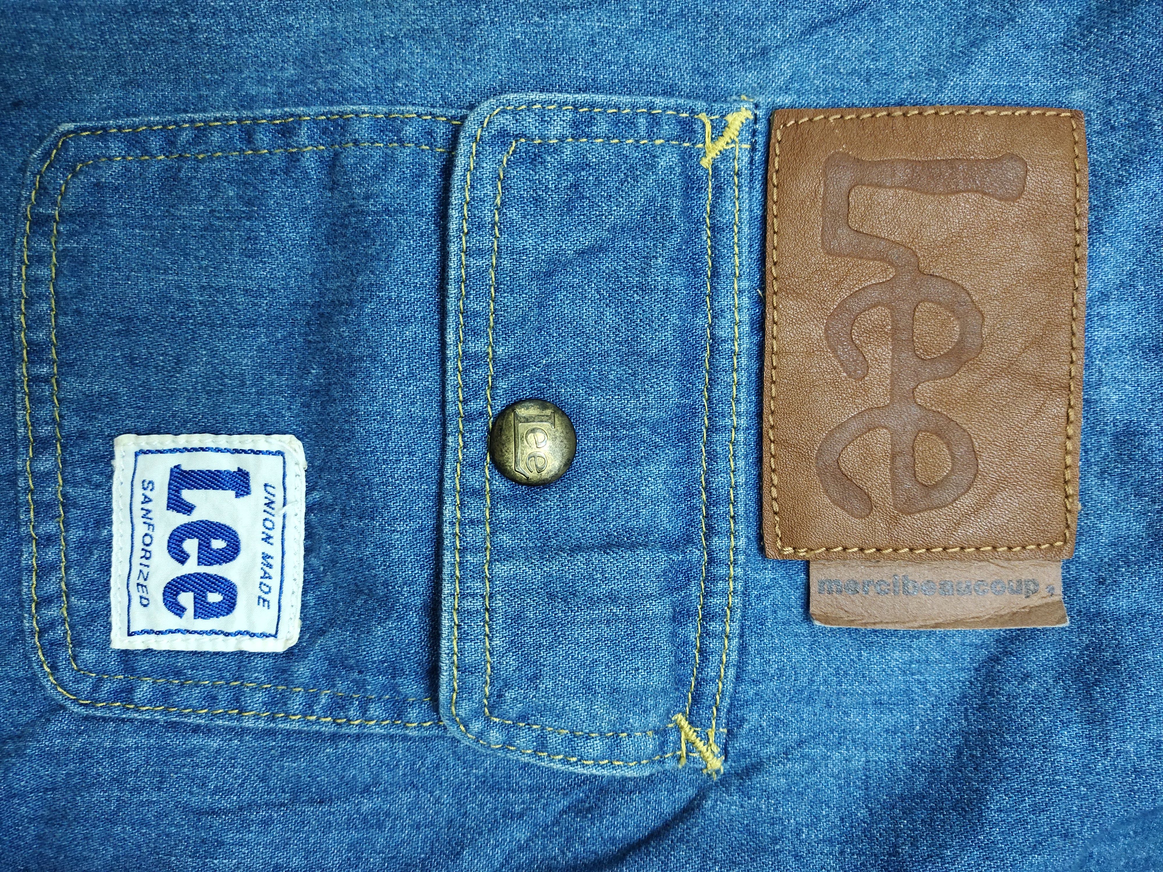 Lee × mercibeaucoup Rare Denim Shirt Lee X Mercibeaucoup design Issey Miyake Size US M / EU 48-50 / 2 - 9 Thumbnail