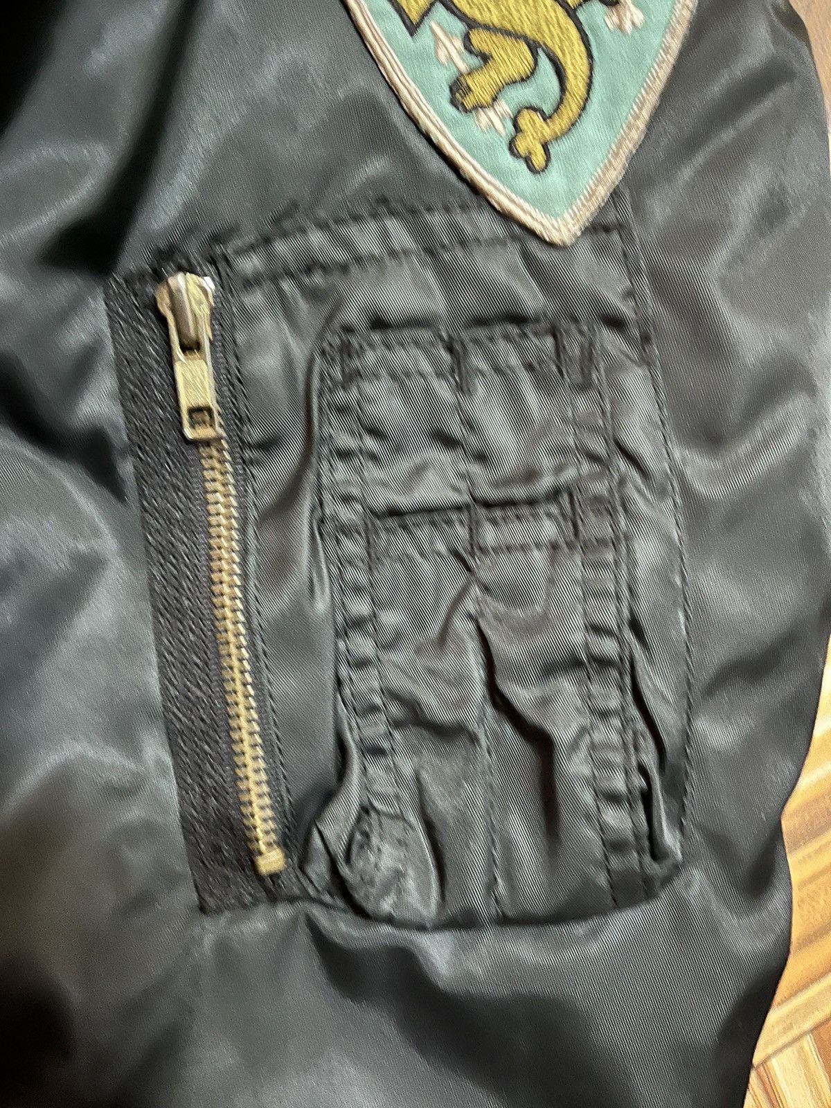 Alpha Industries Vintage Reversible Airdrop MA-1 Officer Bomber Jacket Size US M / EU 48-50 / 2 - 10 Thumbnail