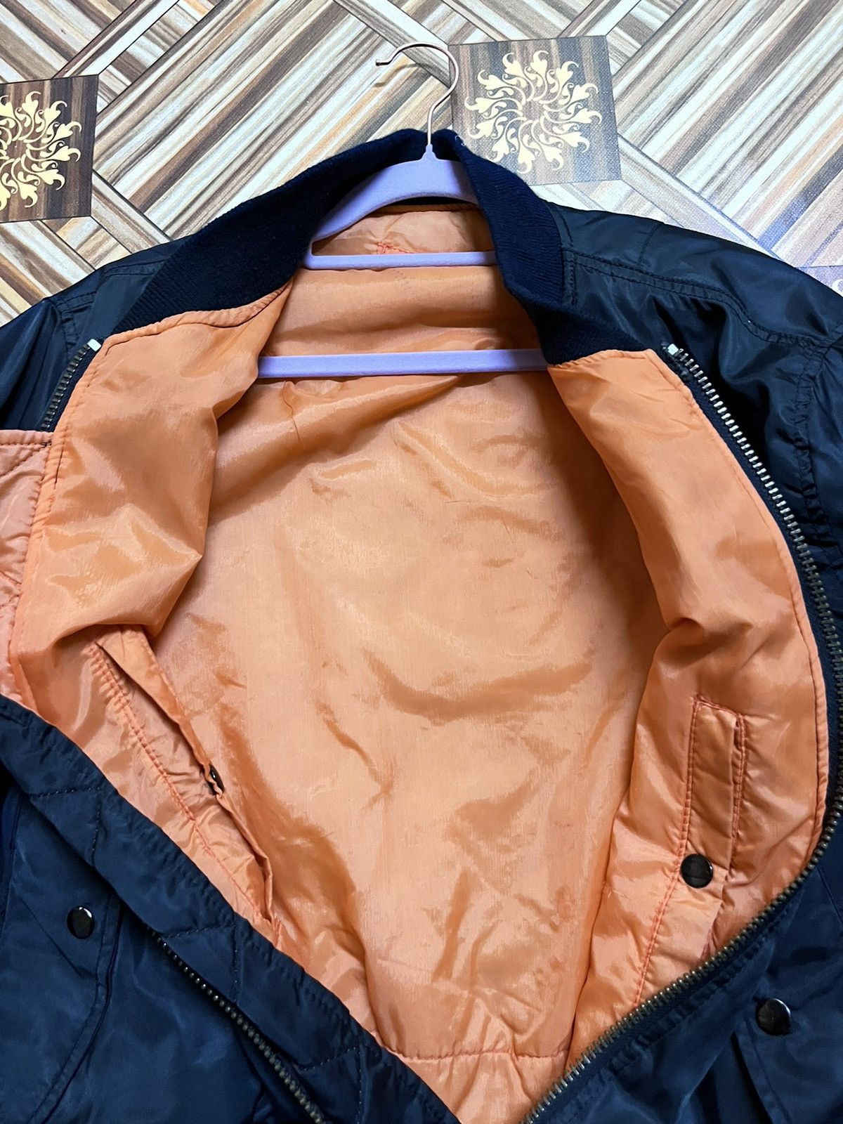 Alpha Industries Vintage Reversible Airdrop MA-1 Officer Bomber Jacket Size US M / EU 48-50 / 2 - 13 Thumbnail